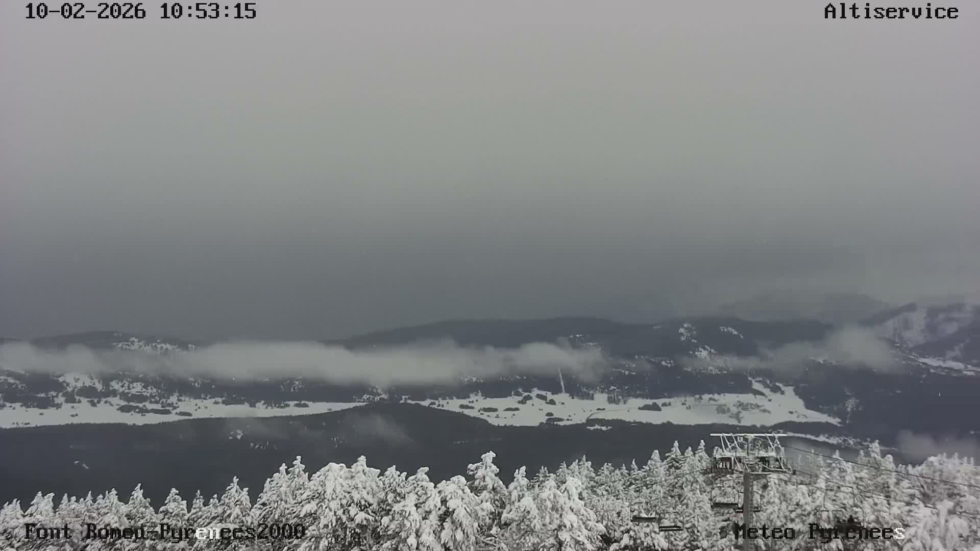 Font-Romeu Ski Slopes & Pyrenees Summits Panaromic 360 Live Cam - Prades, Pyrenees-Orientales, Occitanie, France