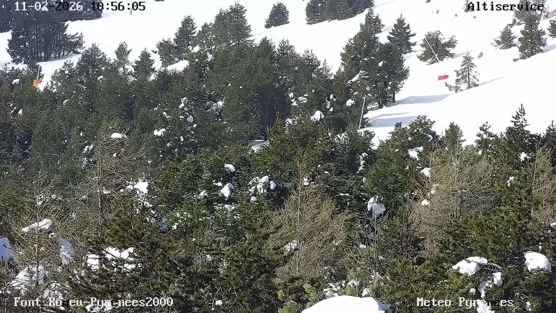 Font-Romeu Ski Slopes & Pyrenees Summits Panaromic 360 Live Cam - Prades, Pyrenees-Orientales, Occitanie, France