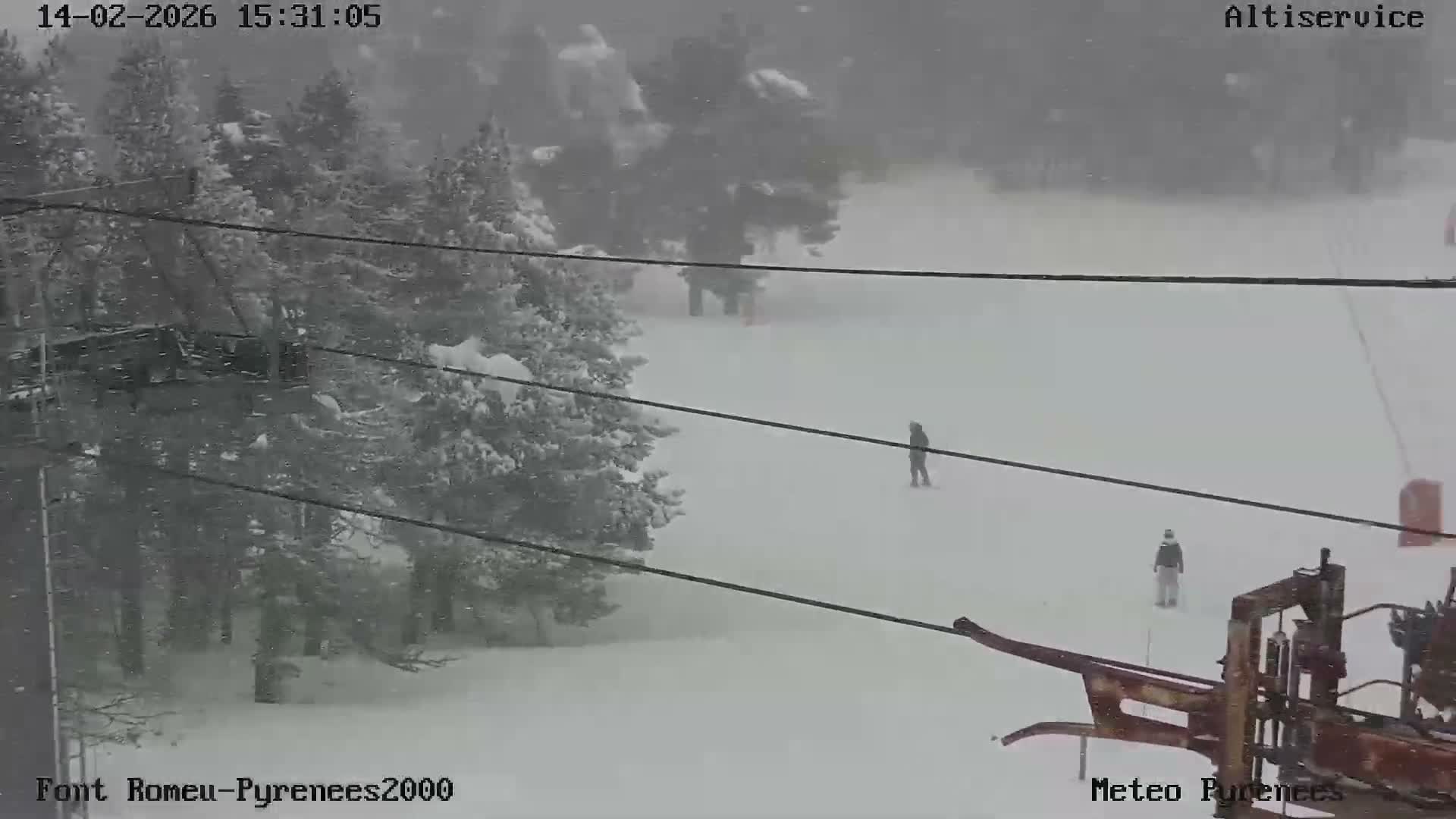 Font-Romeu Ski Slopes & Pyrenees Summits Panaromic 360 Live Cam - Prades, Pyrenees-Orientales, Occitanie, France