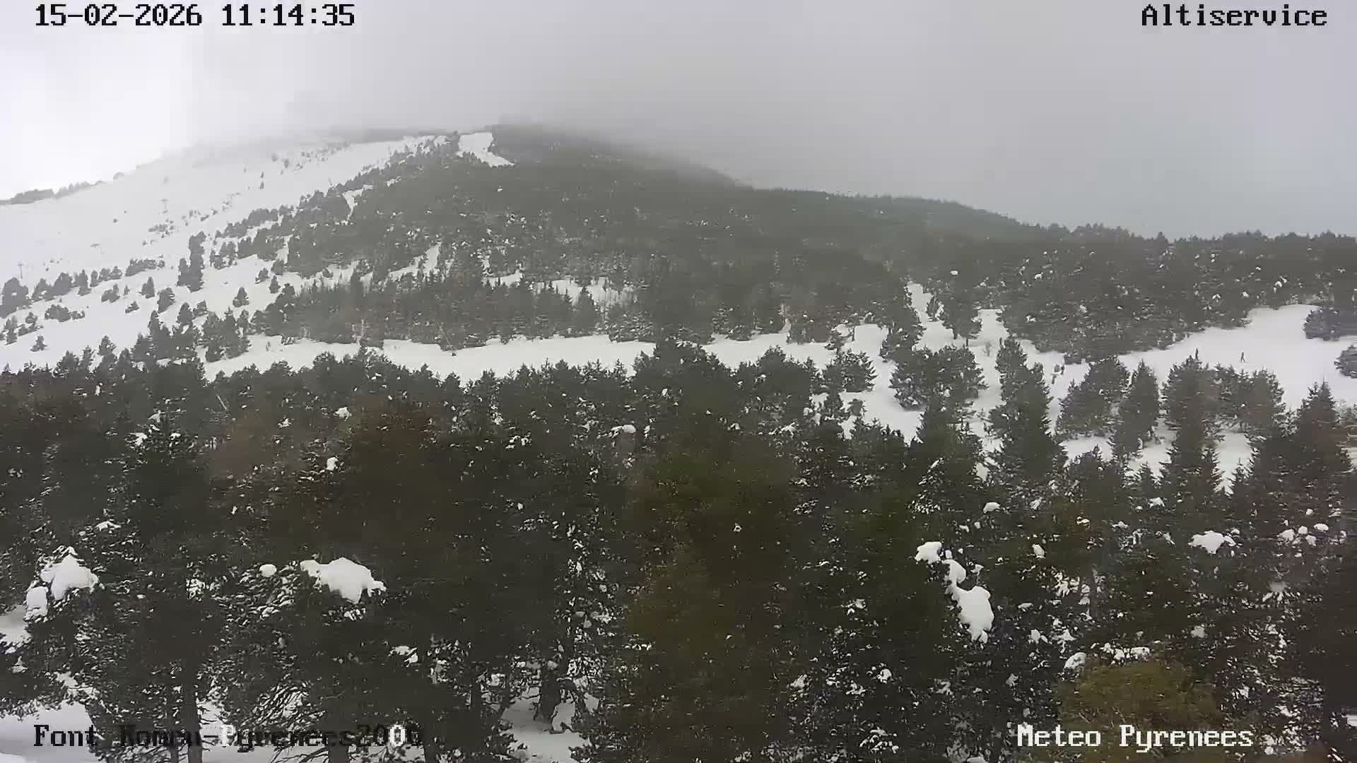 Font-Romeu Ski Slopes & Pyrenees Summits Panaromic 360 Live Cam - Prades, Pyrenees-Orientales, Occitanie, France