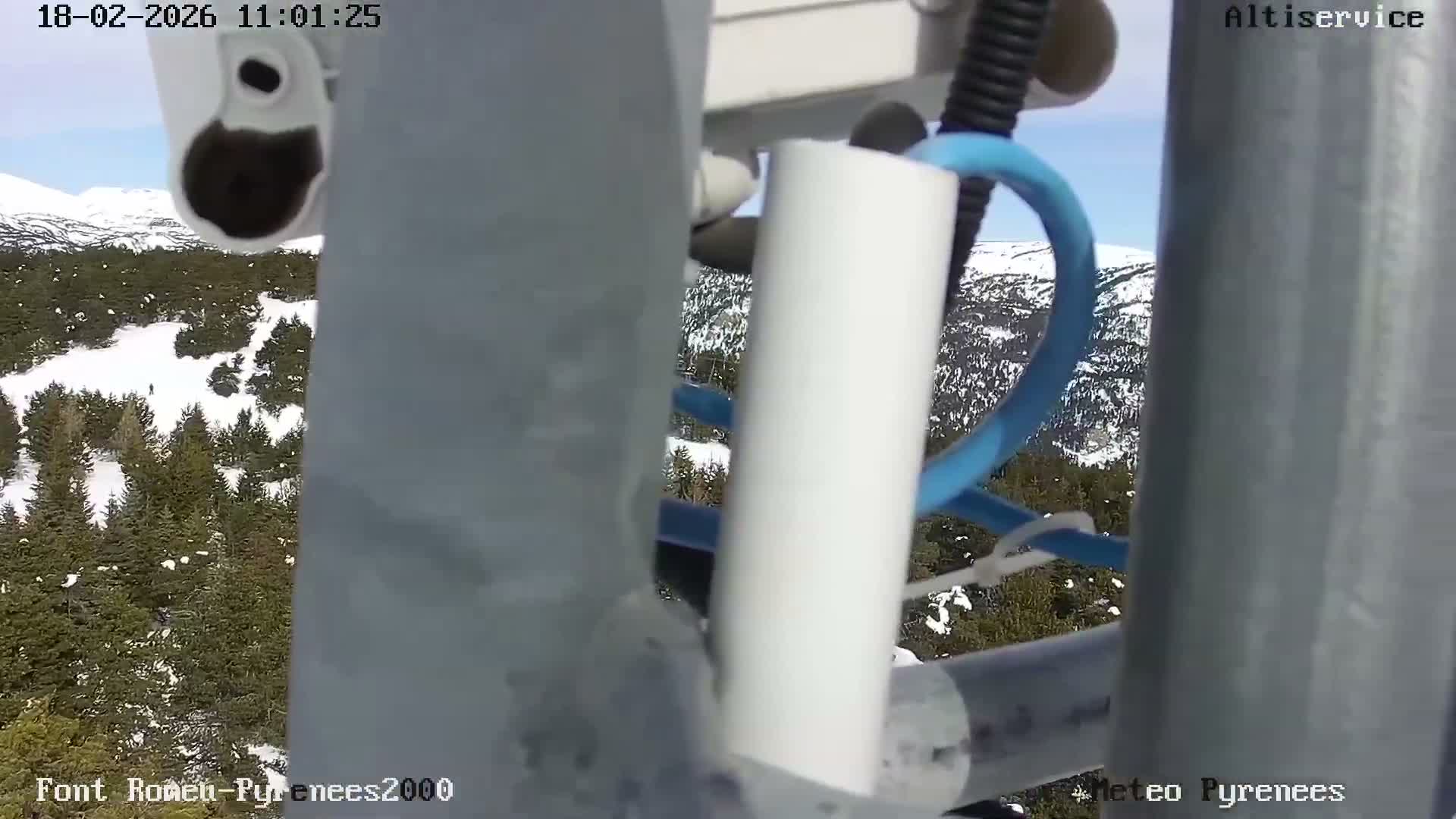 Font-Romeu Ski Slopes & Pyrenees Summits Panaromic 360 Live Cam - Prades, Pyrenees-Orientales, Occitanie, France