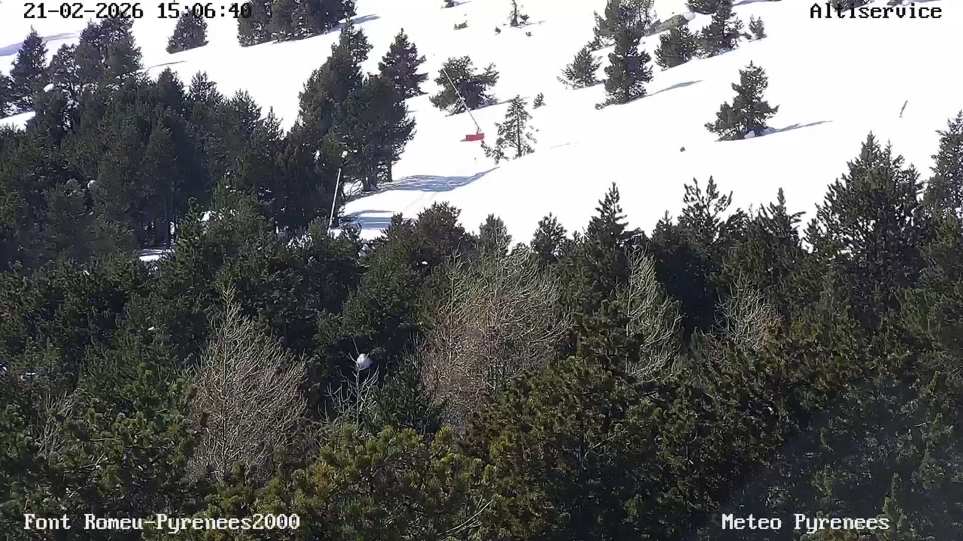 Font-Romeu Ski Slopes & Pyrenees Summits Panaromic 360 Live Cam - Prades, Pyrenees-Orientales, Occitanie, France