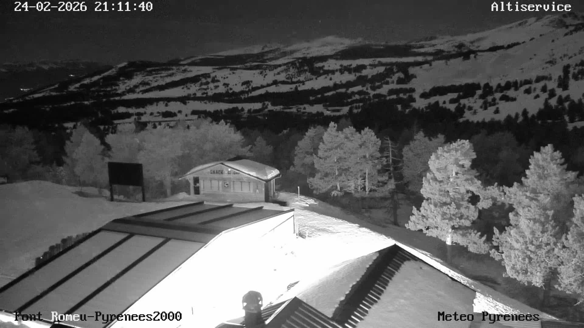 Font-Romeu Ski Slopes & Pyrenees Summits Panaromic 360 Live Cam - Prades, Pyrenees-Orientales, Occitanie, France