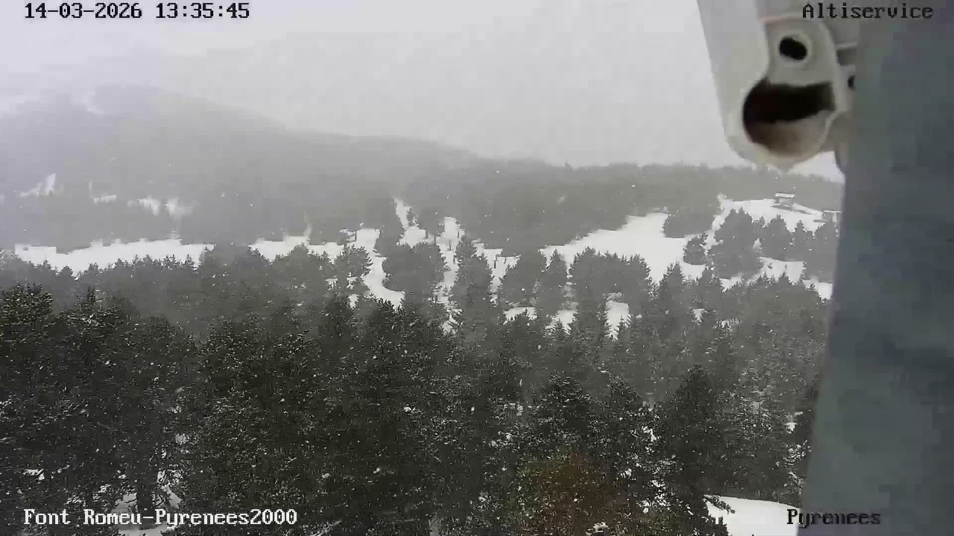 Font-Romeu Ski Slopes & Pyrenees Summits Panaromic 360 Live Cam - Prades, Pyrenees-Orientales, Occitanie, France