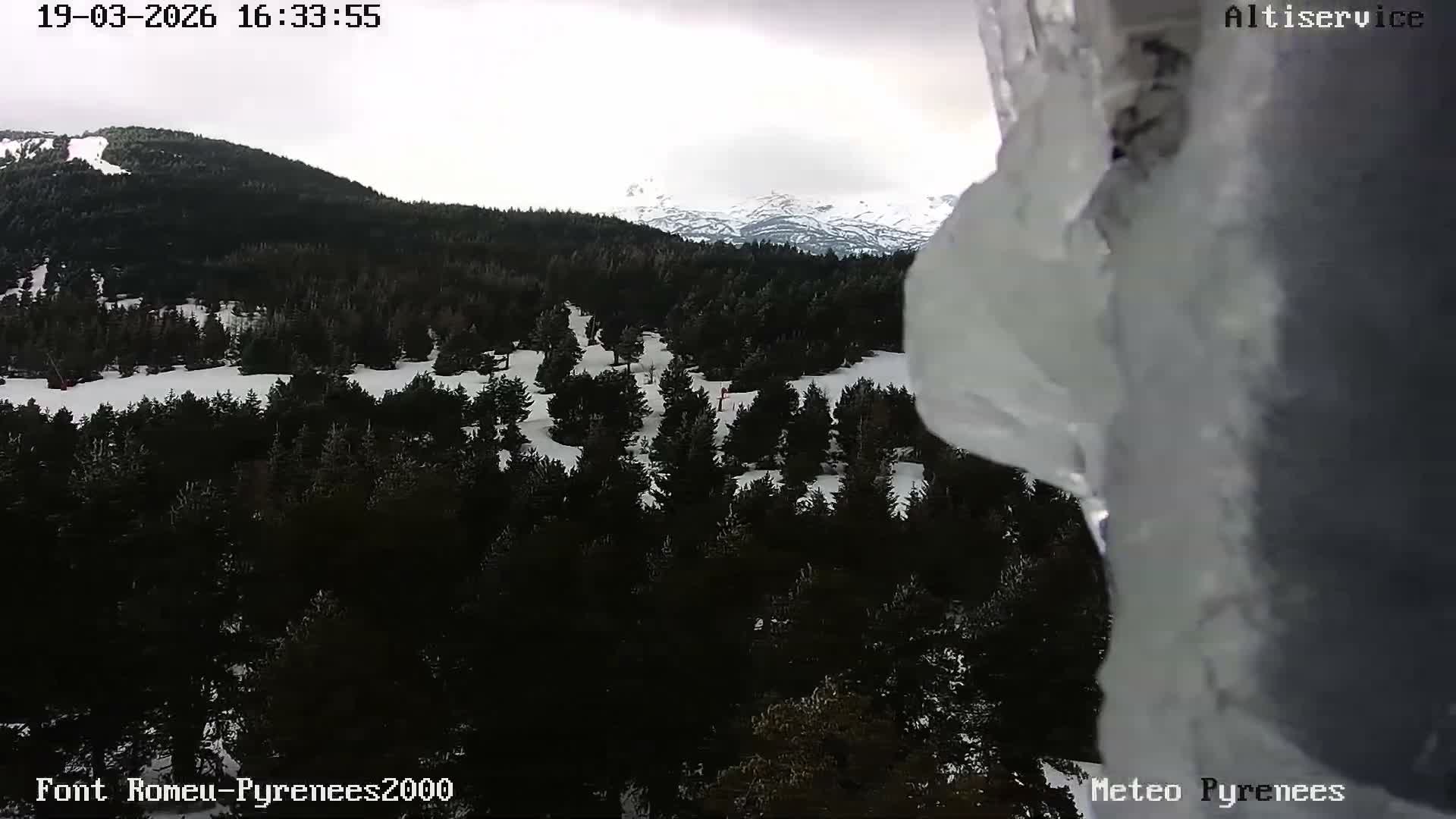 Font-Romeu Ski Slopes & Pyrenees Summits Panaromic 360 Live Cam - Prades, Pyrenees-Orientales, Occitanie, France