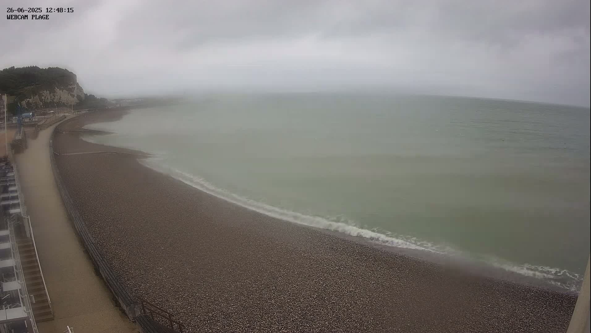 Plage de Saint-Valery-en-Caux  Beach Live Cam - Dieppe, Seine-Maritime, Normandie, France