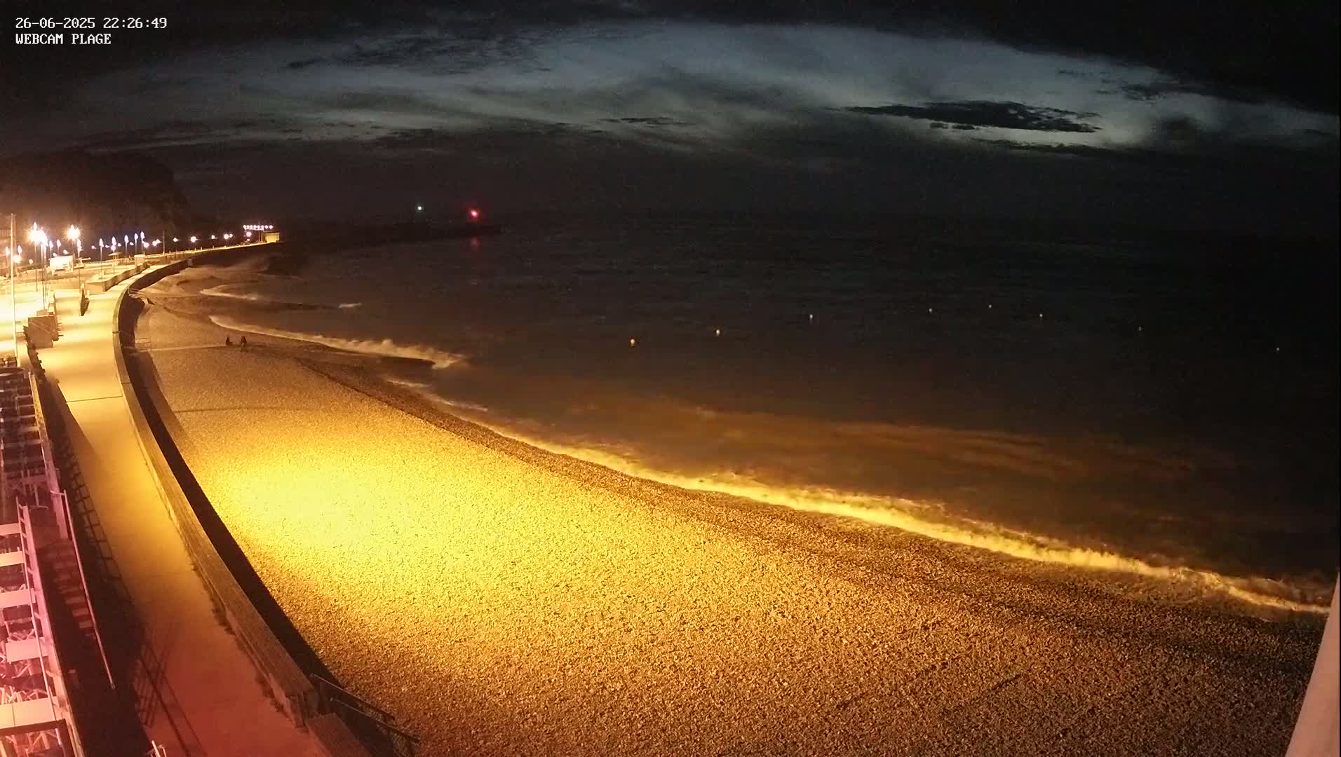 Plage de Saint-Valery-en-Caux  Beach Live Cam - Dieppe, Seine-Maritime, Normandie, France
