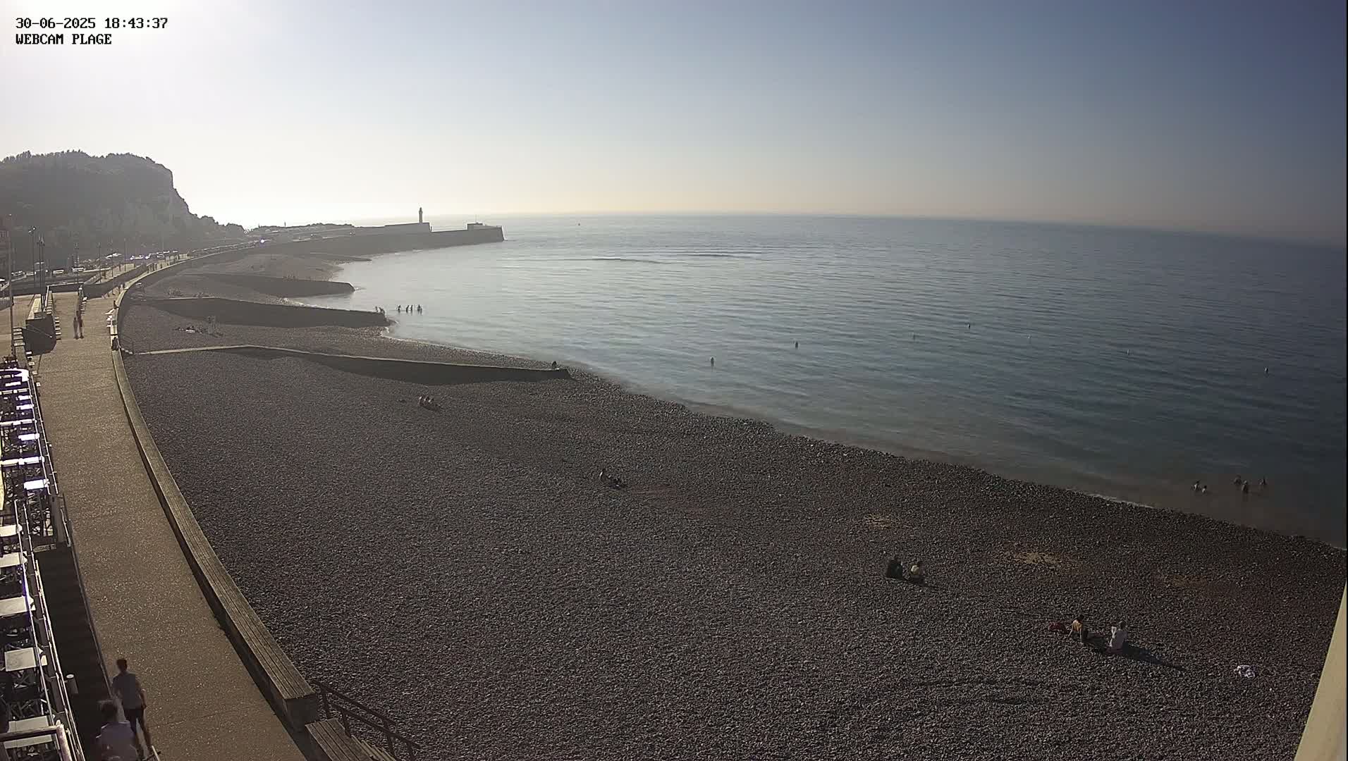 Plage de Saint-Valery-en-Caux  Beach Live Cam - Dieppe, Seine-Maritime, Normandie, France