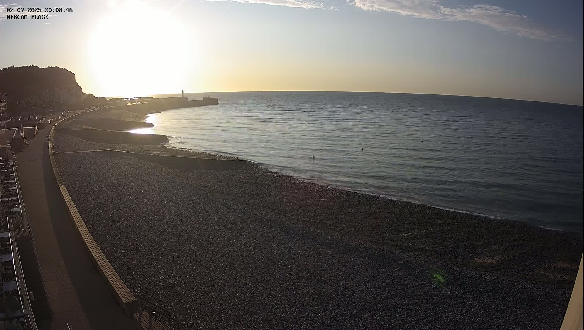 Plage de Saint-Valery-en-Caux  Beach Live Cam - Dieppe, Seine-Maritime, Normandie, France
