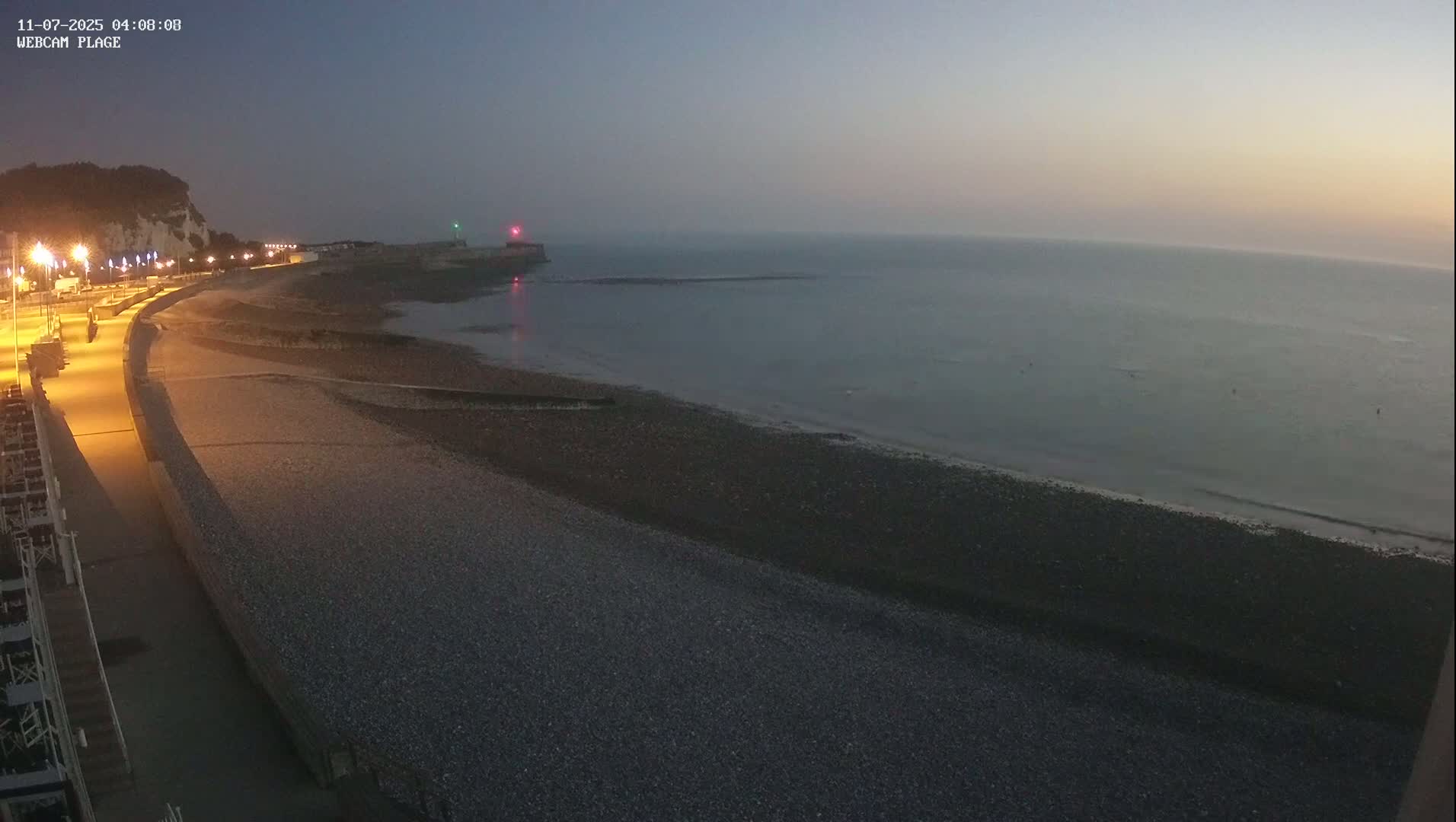 Plage de Saint-Valery-en-Caux  Beach Live Cam - Dieppe, Seine-Maritime, Normandie, France