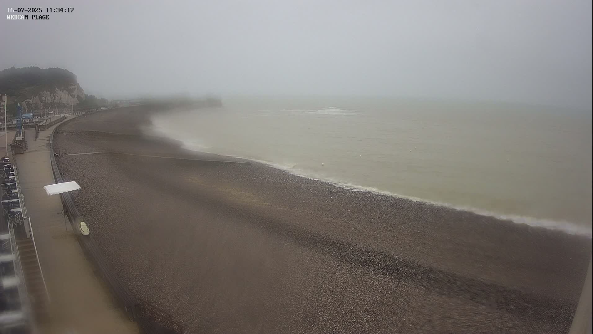 Plage de Saint-Valery-en-Caux  Beach Live Cam - Dieppe, Seine-Maritime, Normandie, France