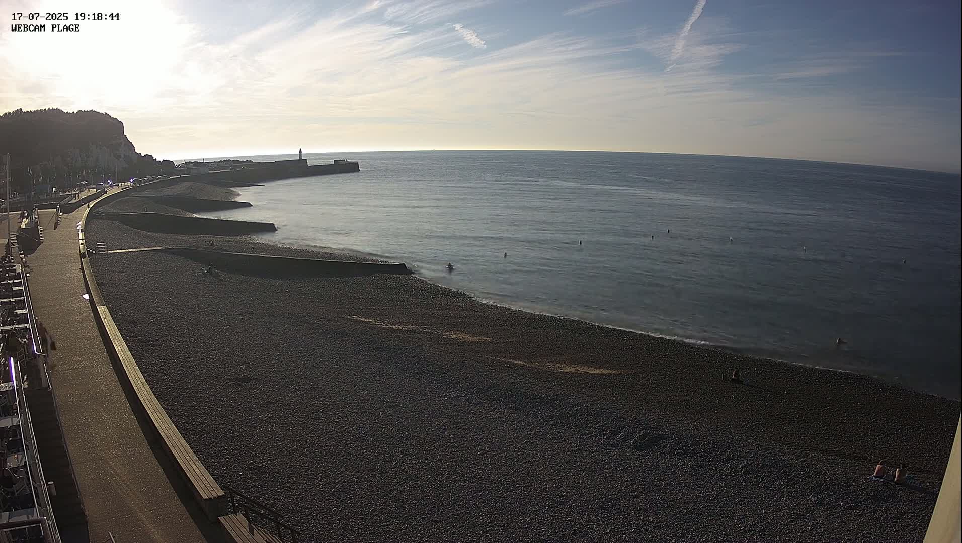 Plage de Saint-Valery-en-Caux  Beach Live Cam - Dieppe, Seine-Maritime, Normandie, France