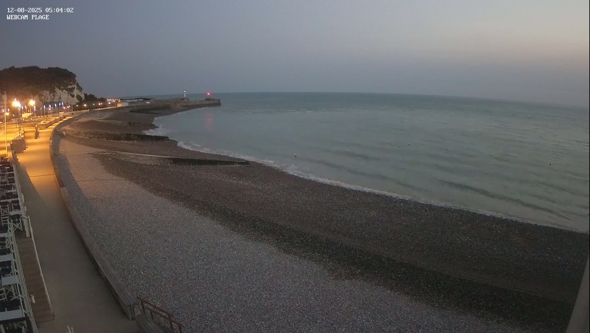 Plage de Saint-Valery-en-Caux  Beach Live Cam - Dieppe, Seine-Maritime, Normandie, France