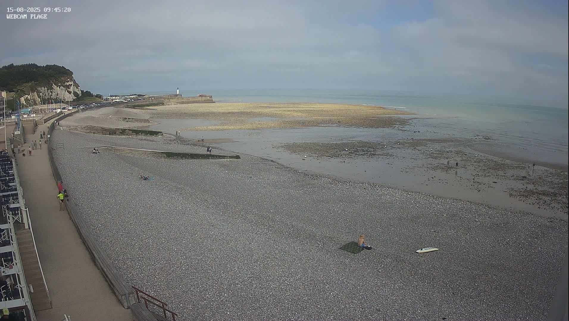 Plage de Saint-Valery-en-Caux  Beach Live Cam - Dieppe, Seine-Maritime, Normandie, France