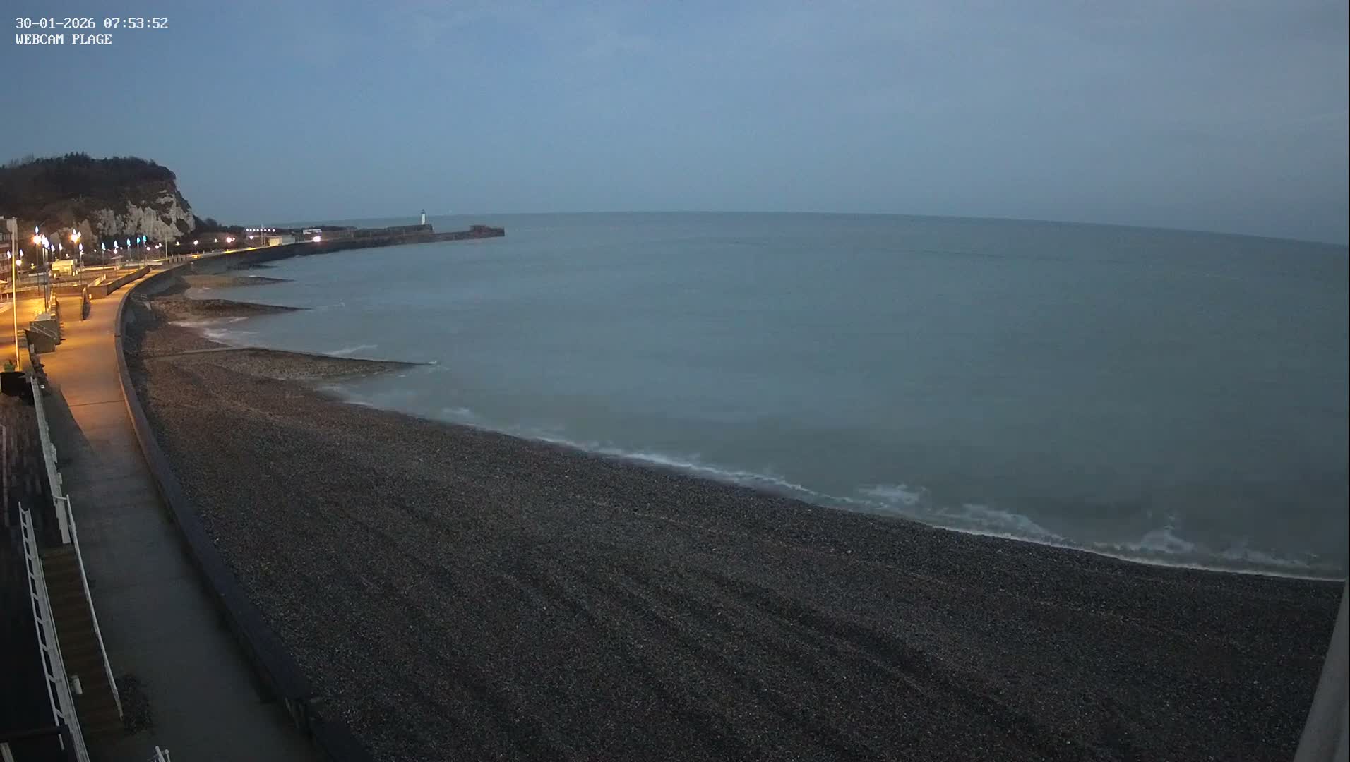 Plage de Saint-Valery-en-Caux  Beach Live Cam - Dieppe, Seine-Maritime, Normandie, France