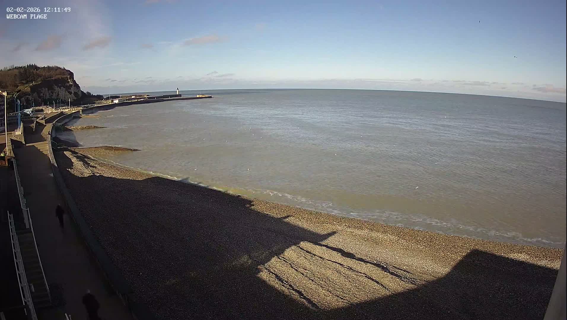 Plage de Saint-Valery-en-Caux  Beach Live Cam - Dieppe, Seine-Maritime, Normandie, France