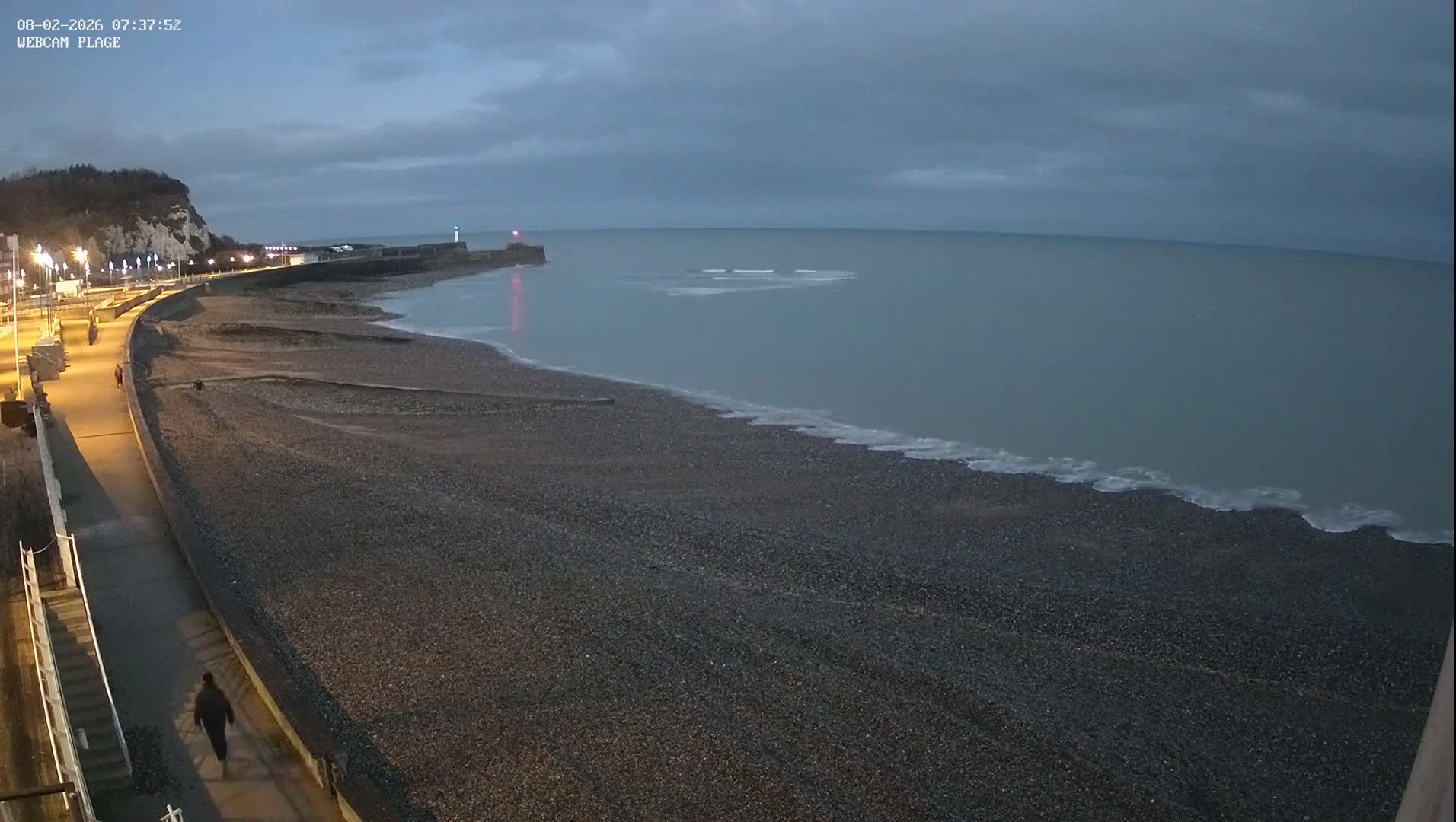 Plage de Saint-Valery-en-Caux  Beach Live Cam - Dieppe, Seine-Maritime, Normandie, France