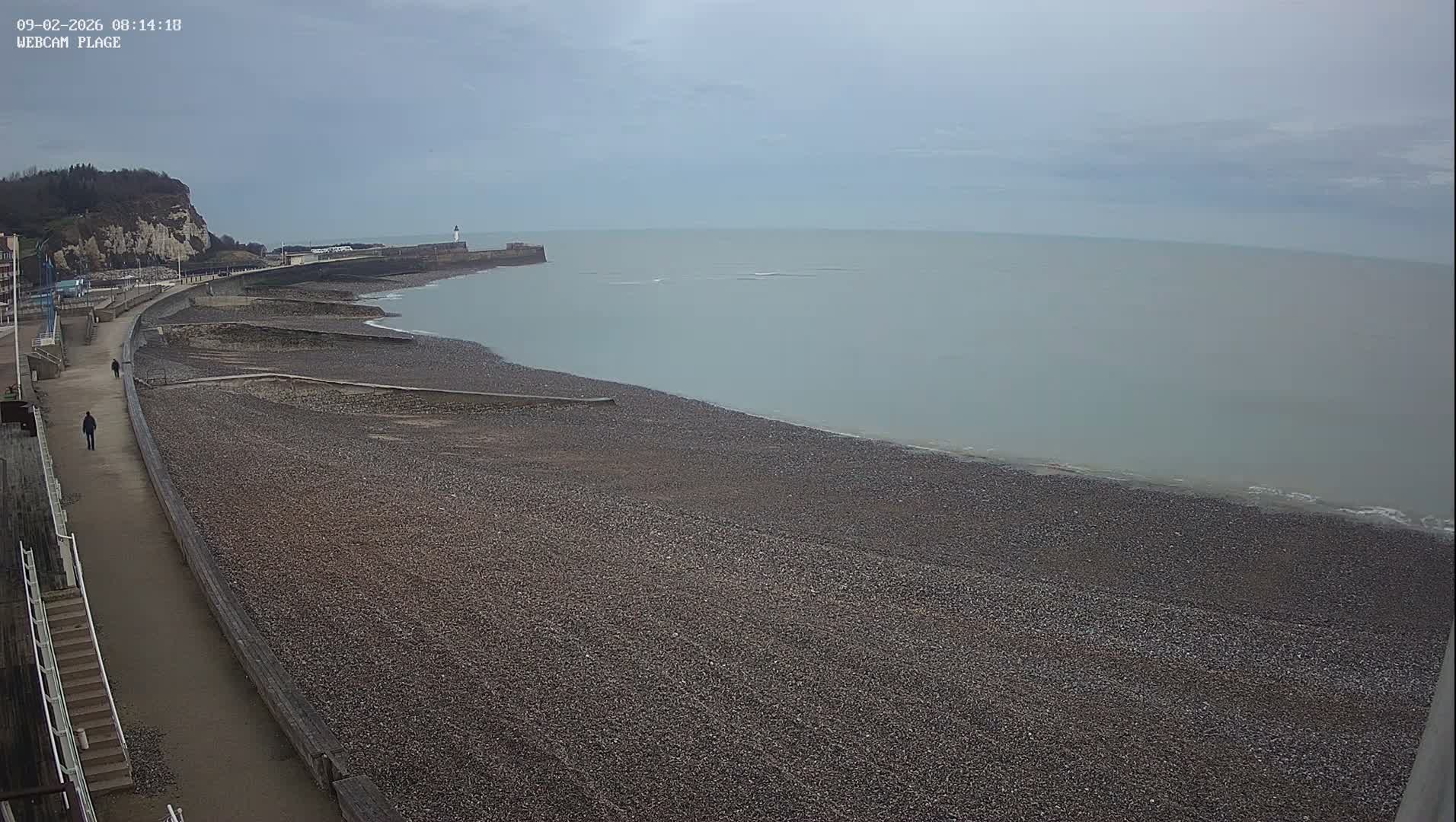 Plage de Saint-Valery-en-Caux  Beach Live Cam - Dieppe, Seine-Maritime, Normandie, France