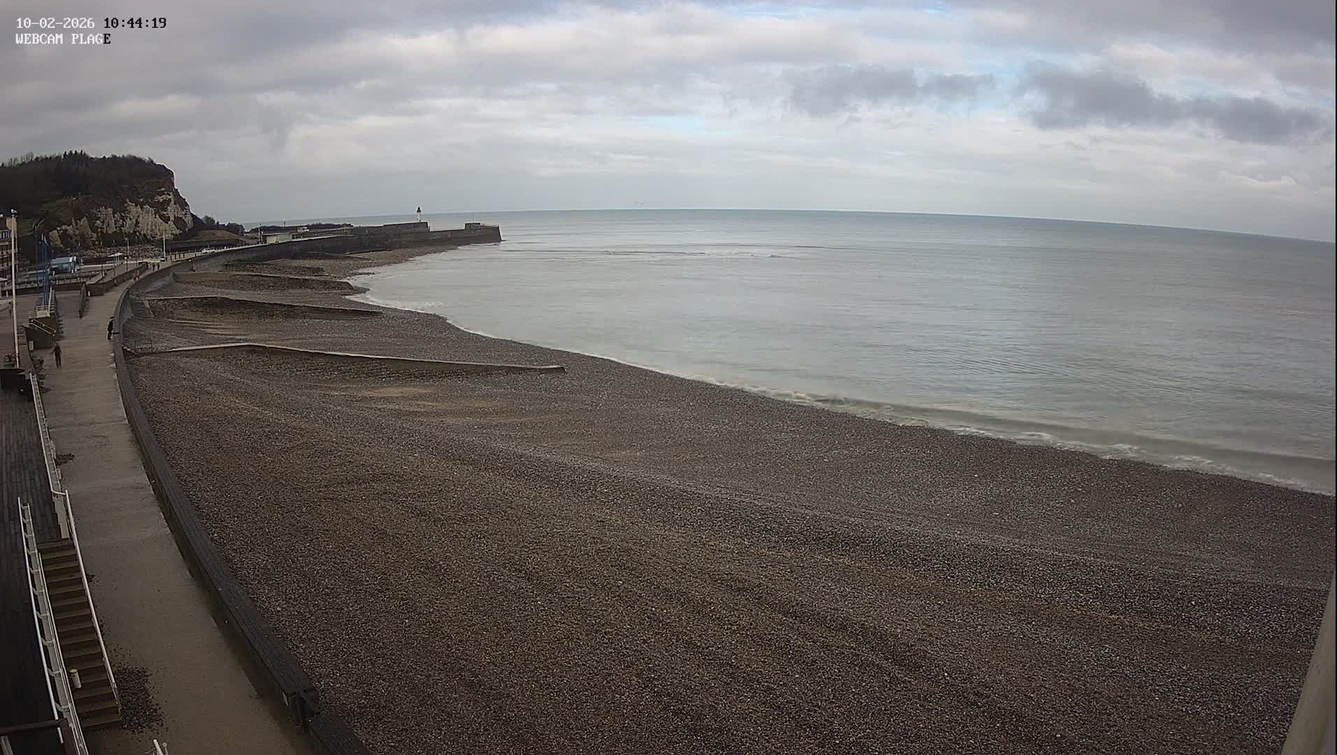 Plage de Saint-Valery-en-Caux  Beach Live Cam - Dieppe, Seine-Maritime, Normandie, France