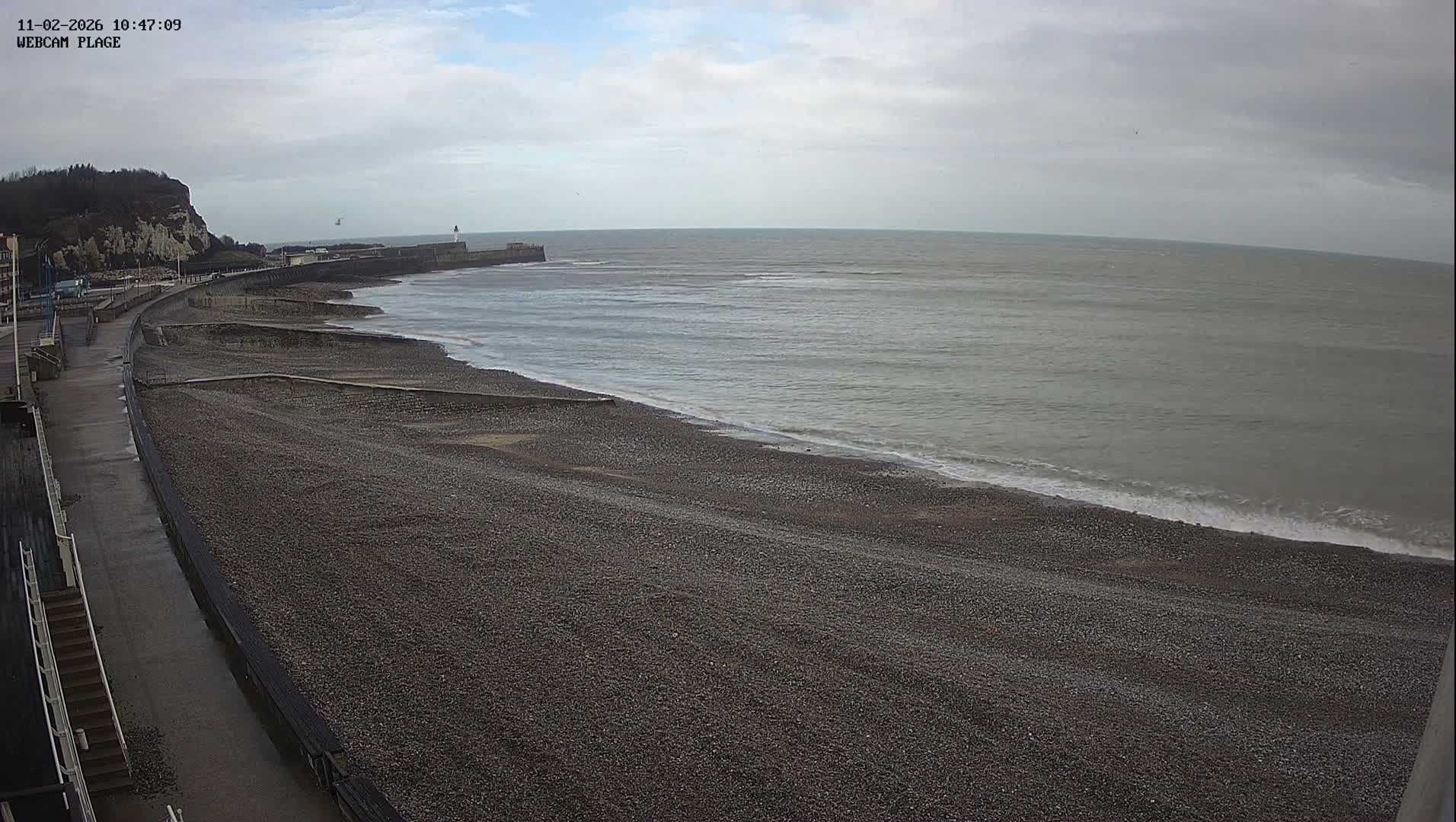 Plage de Saint-Valery-en-Caux  Beach Live Cam - Dieppe, Seine-Maritime, Normandie, France