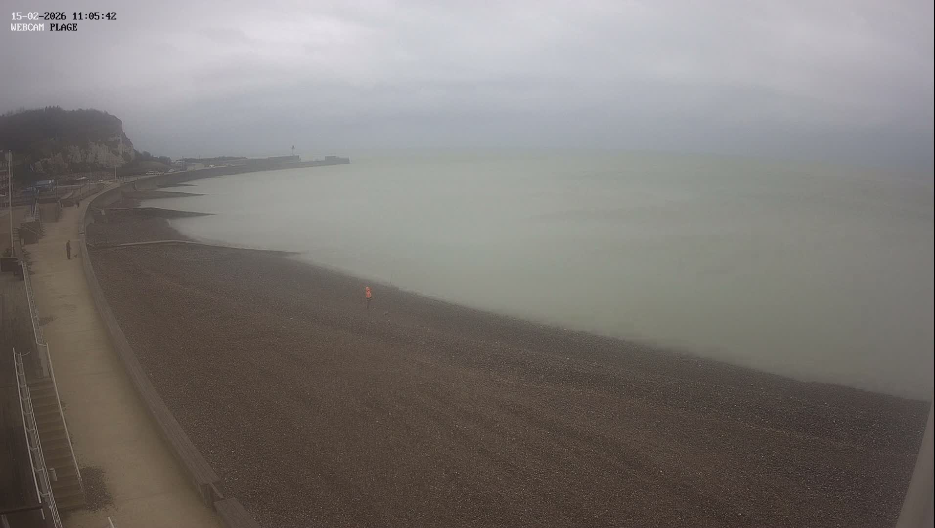 Plage de Saint-Valery-en-Caux  Beach Live Cam - Dieppe, Seine-Maritime, Normandie, France