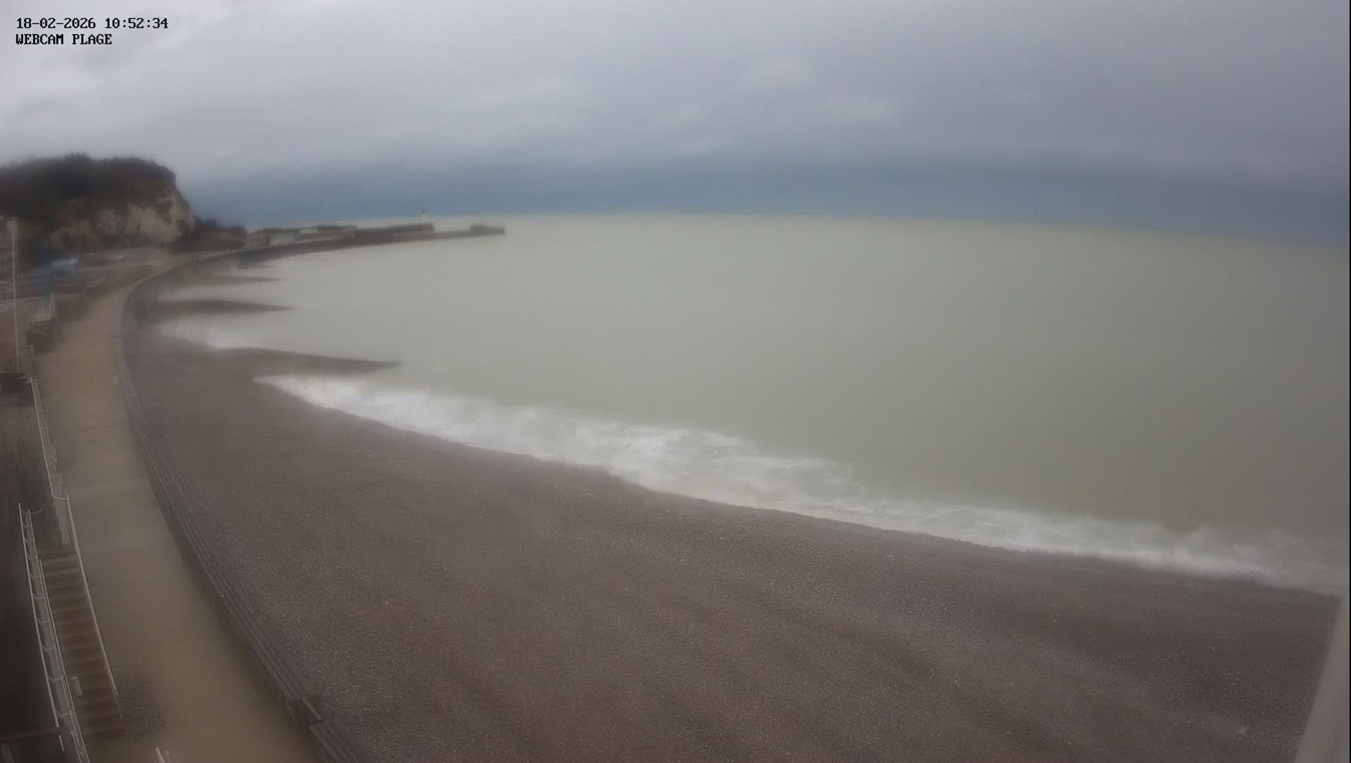 Plage de Saint-Valery-en-Caux  Beach Live Cam - Dieppe, Seine-Maritime, Normandie, France