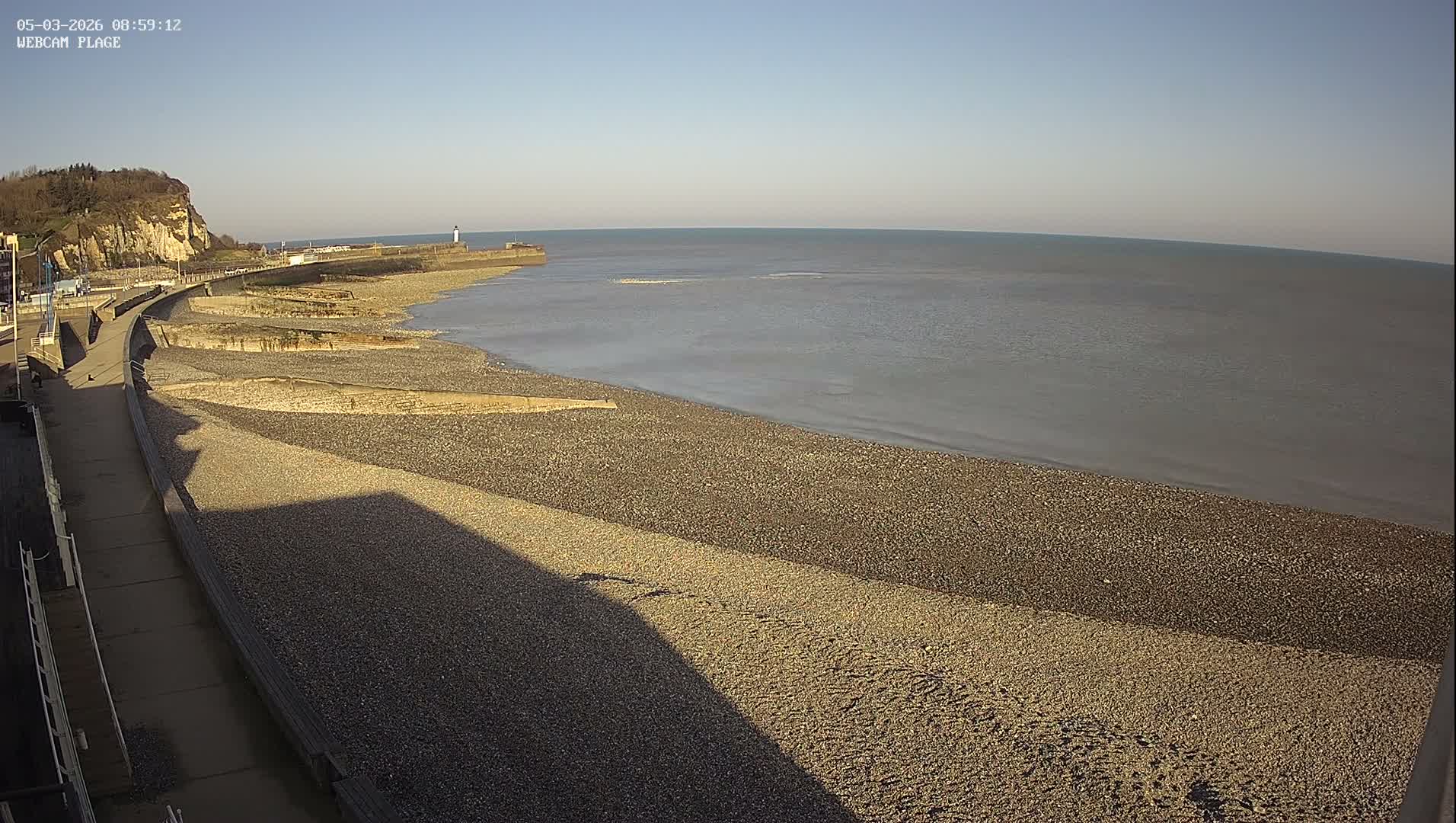 Plage de Saint-Valery-en-Caux  Beach Live Cam - Dieppe, Seine-Maritime, Normandie, France
