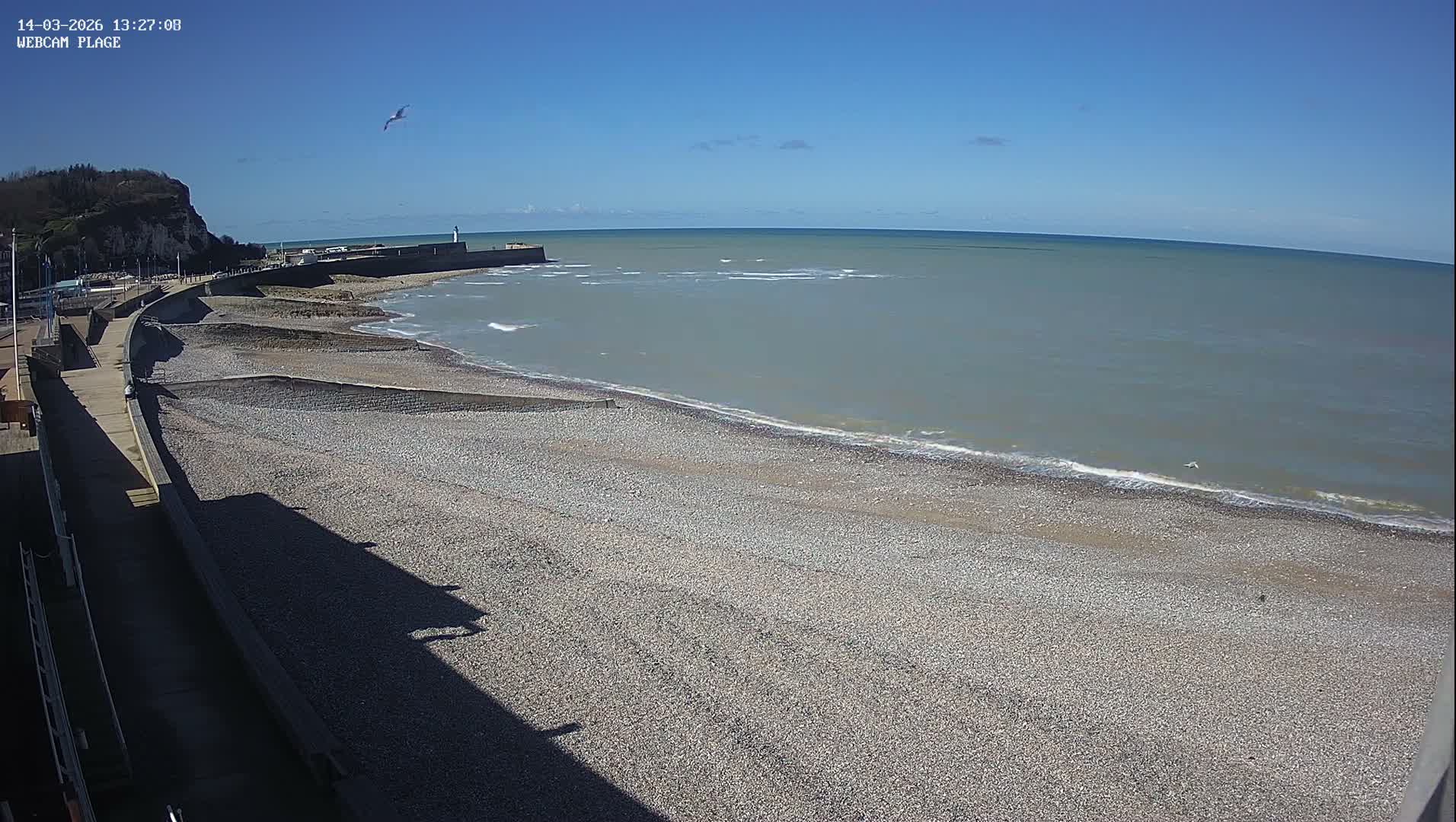 Plage de Saint-Valery-en-Caux  Beach Live Cam - Dieppe, Seine-Maritime, Normandie, France