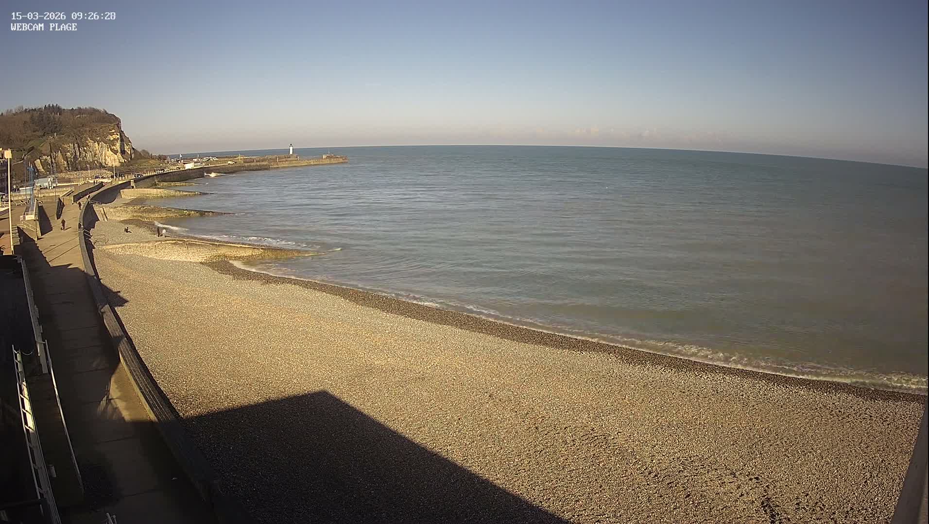 Plage de Saint-Valery-en-Caux  Beach Live Cam - Dieppe, Seine-Maritime, Normandie, France
