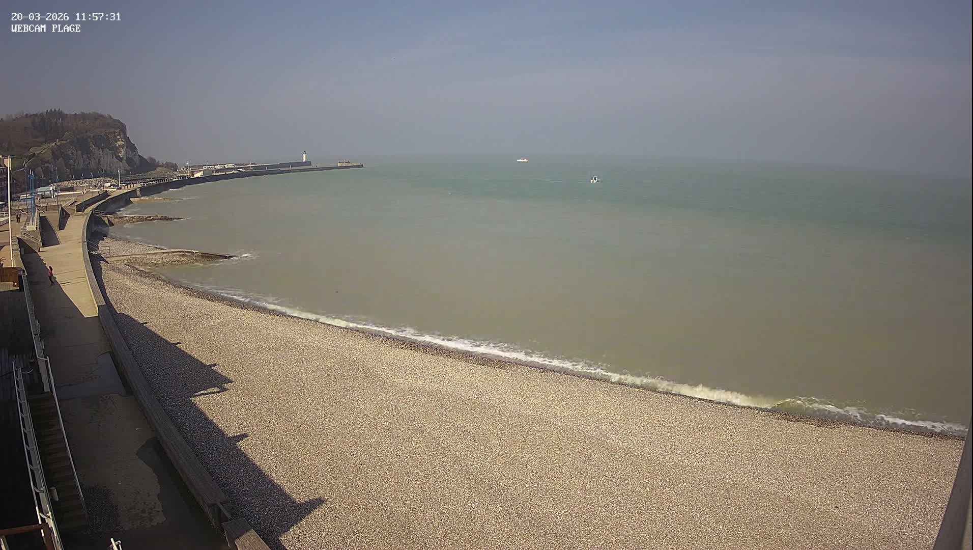 Plage de Saint-Valery-en-Caux  Beach Live Cam - Dieppe, Seine-Maritime, Normandie, France