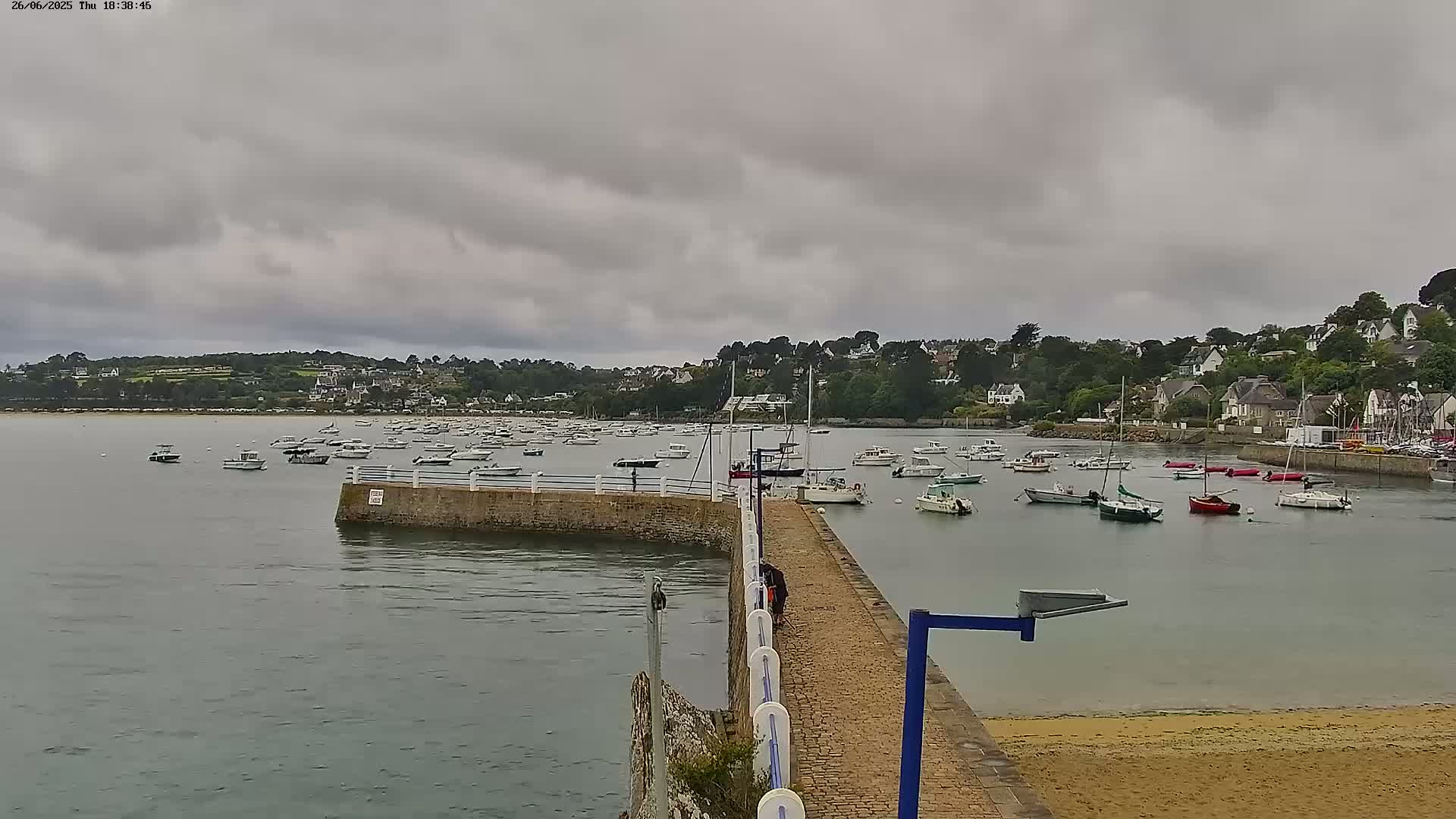 Locquirec Commune & Port Live Cam - Morlaix, Finistere, Bretagne, France