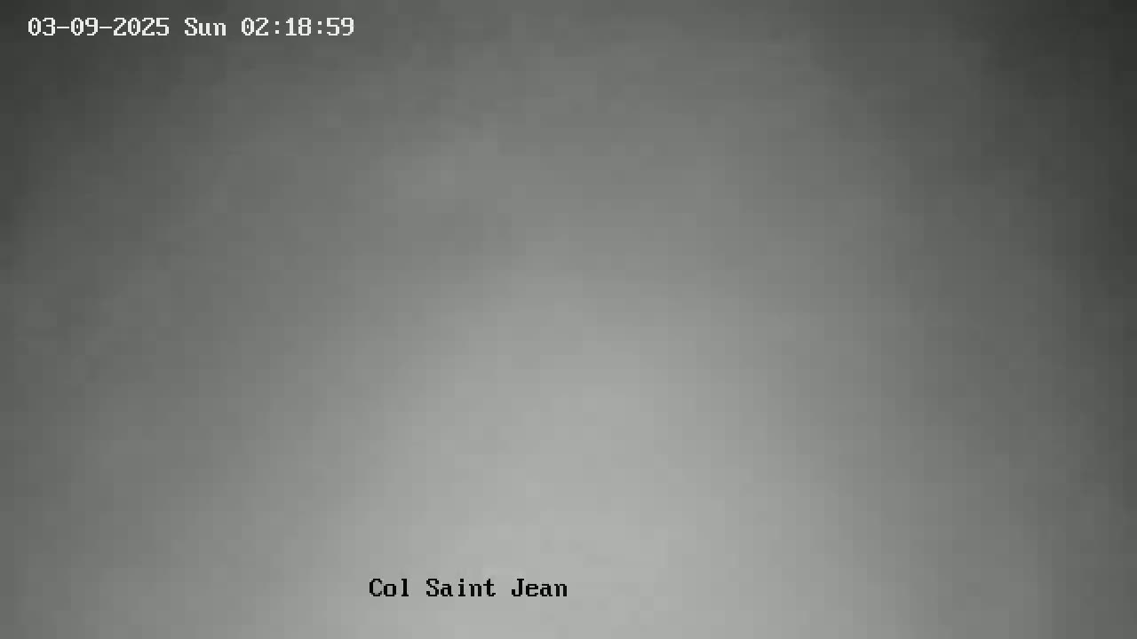 A blurry, gray image shows an overcast sky.