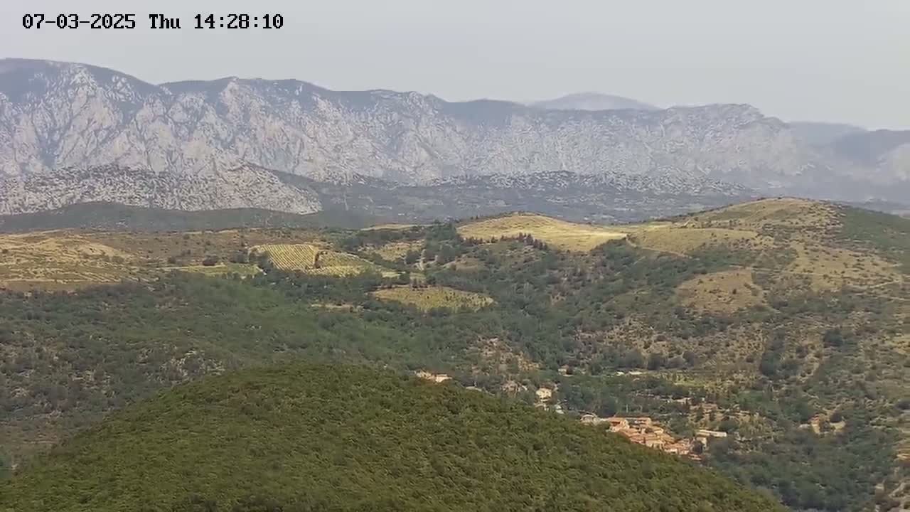 Prats de Sournia Village Live Cam - Prades, Pyrenees-Orientales, Occitanie, France