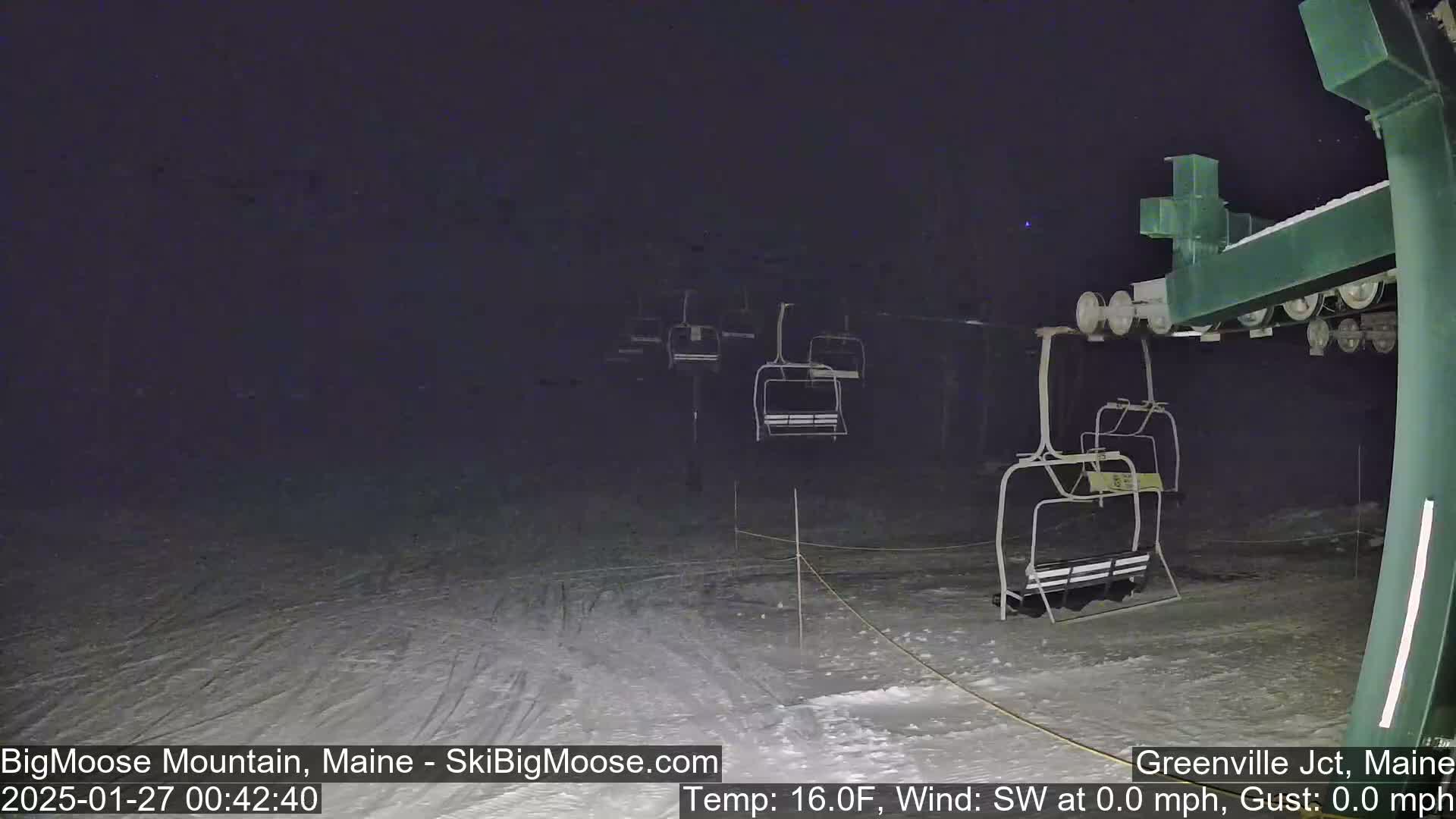 Big Moose Mountain Live Cam 2  Chairlift View - , Maine USA