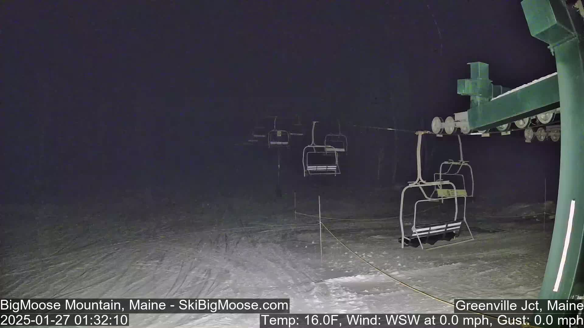 Big Moose Mountain Live Cam 2  Chairlift View - , Maine USA