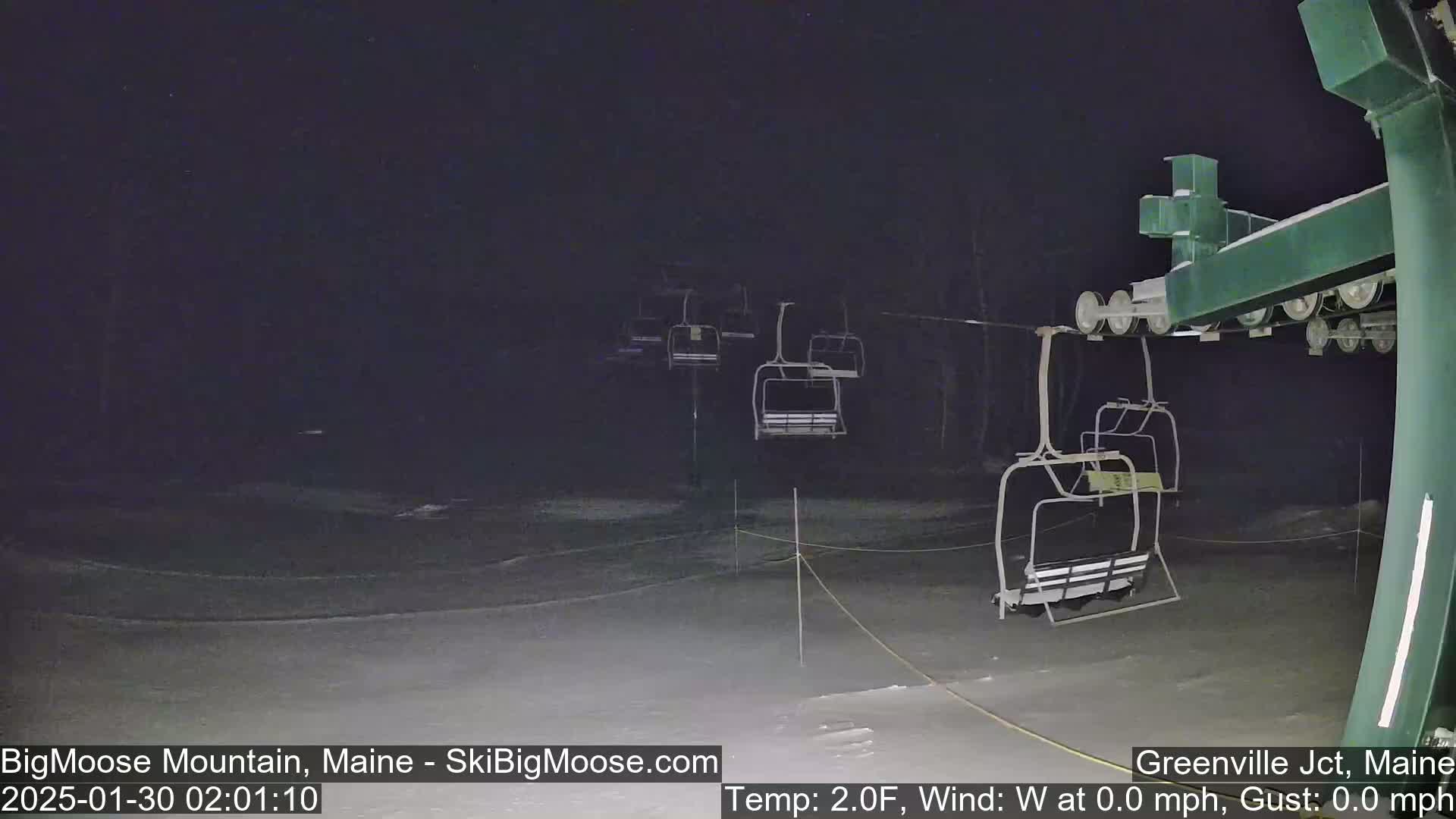 Big Moose Mountain Live Cam 2  Chairlift View - , Maine USA
