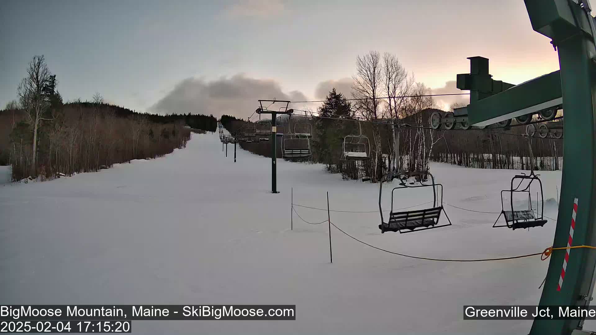 Big Moose Mountain Live Cam 2  Chairlift View - , Maine USA