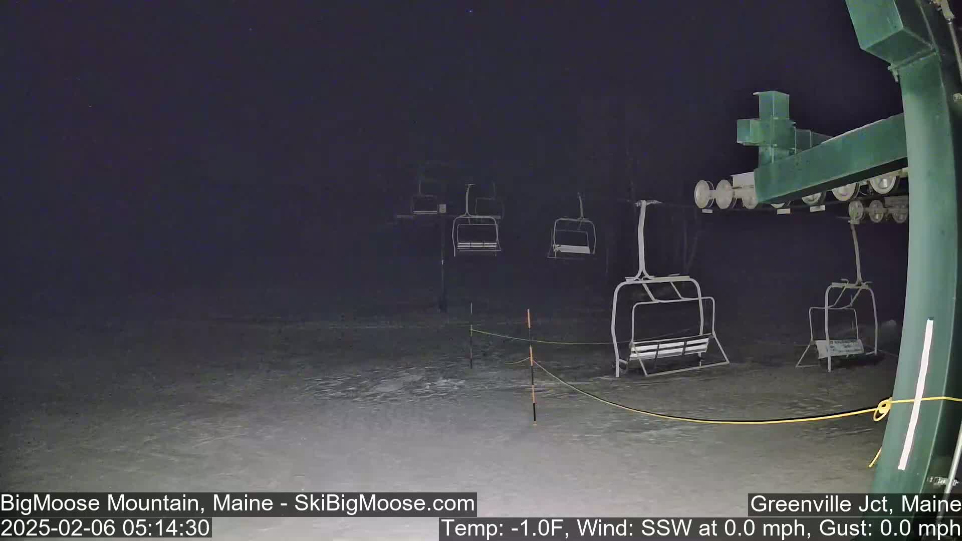 Big Moose Mountain Live Cam 2  Chairlift View - , Maine USA
