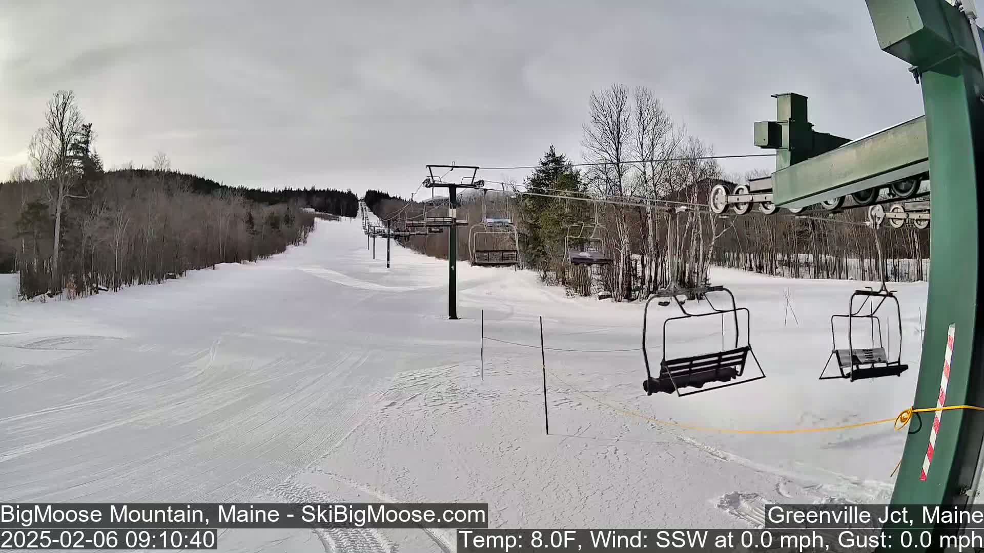 Big Moose Mountain Live Cam 2  Chairlift View - , Maine USA