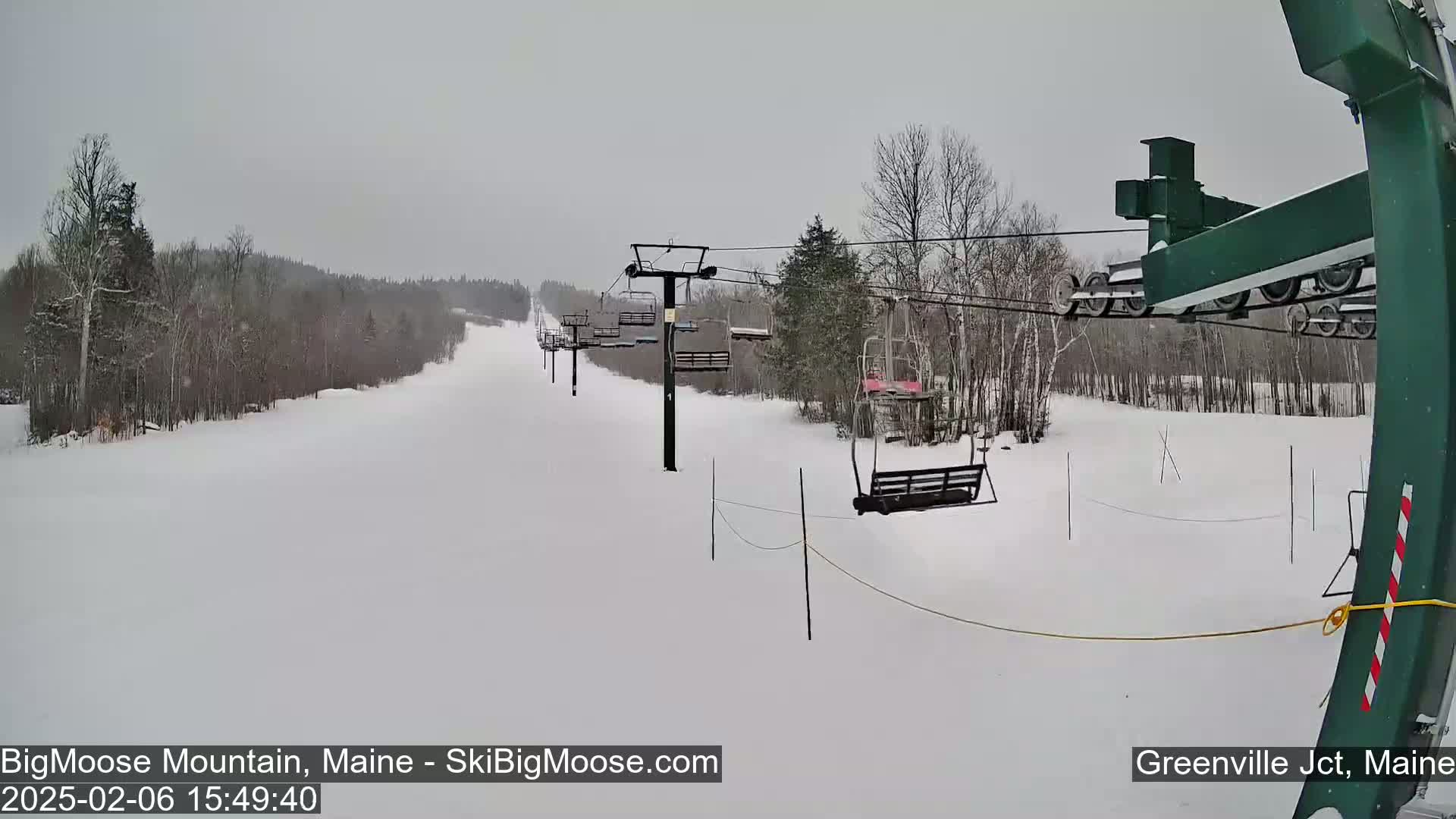 Big Moose Mountain Live Cam 2  Chairlift View - , Maine USA