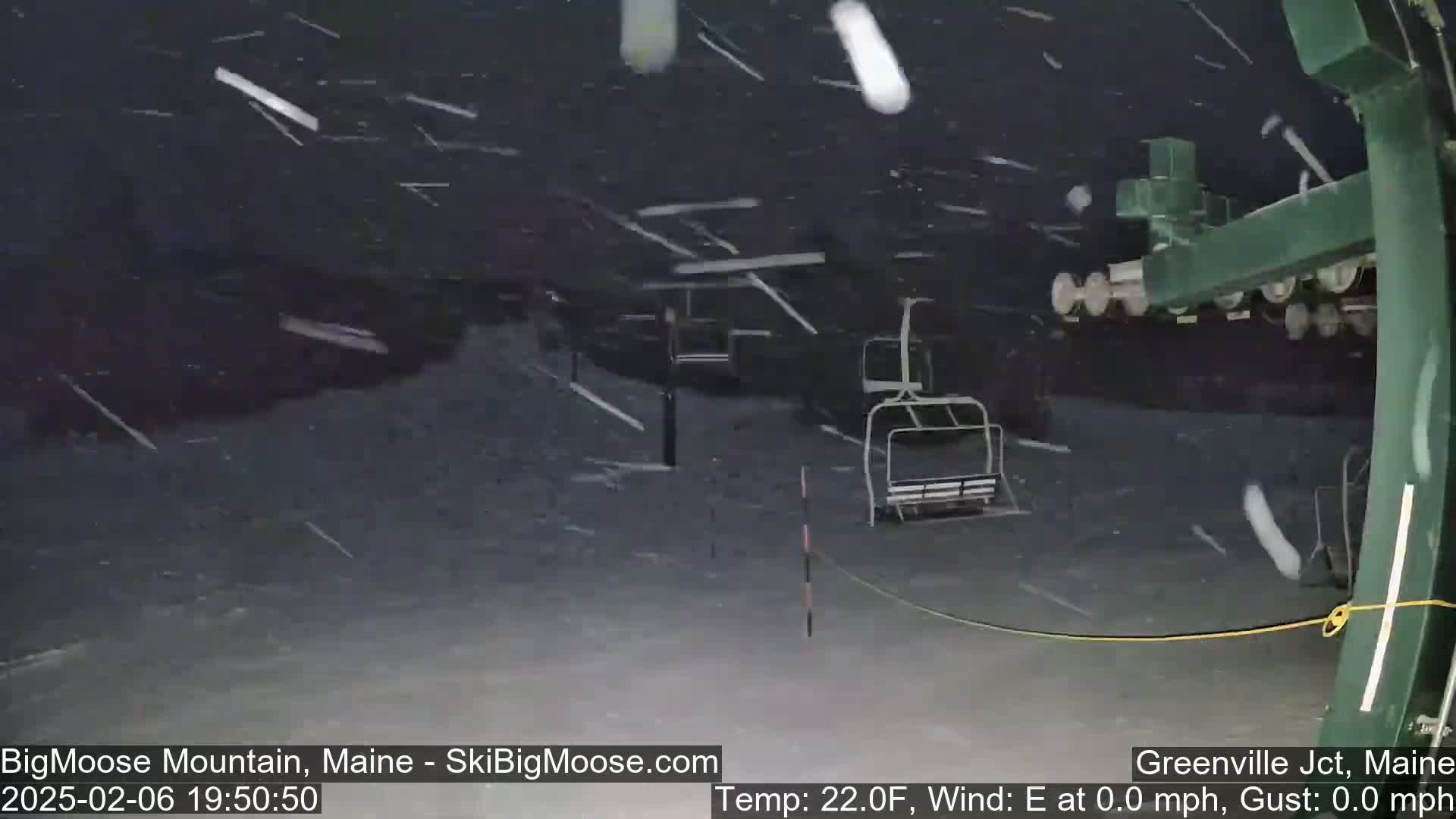 Big Moose Mountain Live Cam 2  Chairlift View - , Maine USA