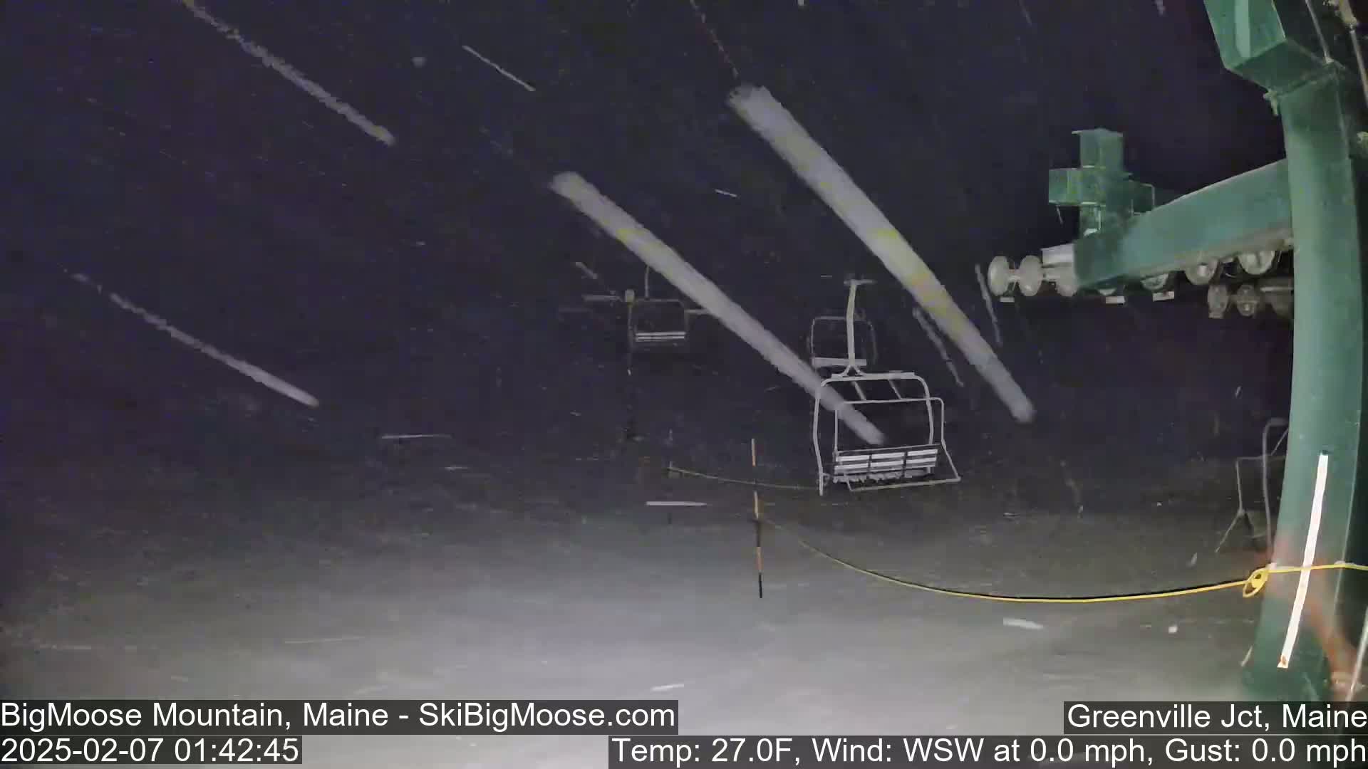 Big Moose Mountain Live Cam 2  Chairlift View - , Maine USA