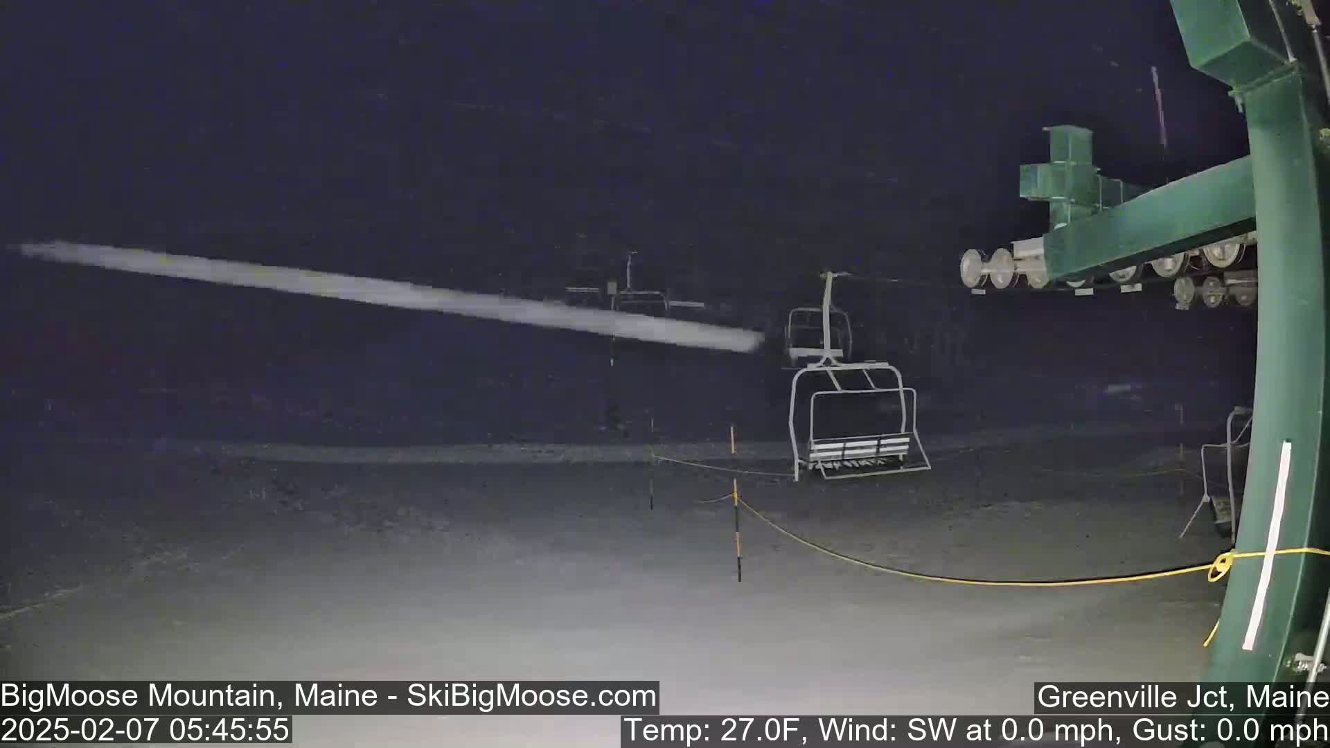 Big Moose Mountain Live Cam 2  Chairlift View - , Maine USA