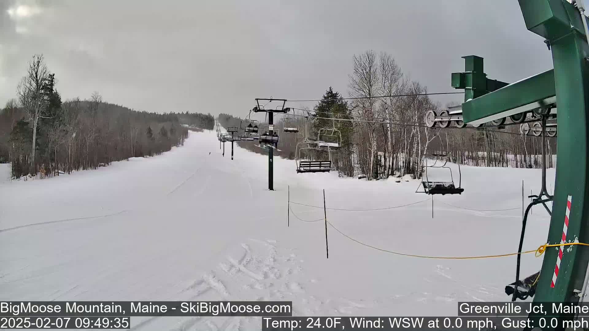 Big Moose Mountain Live Cam 2  Chairlift View - , Maine USA