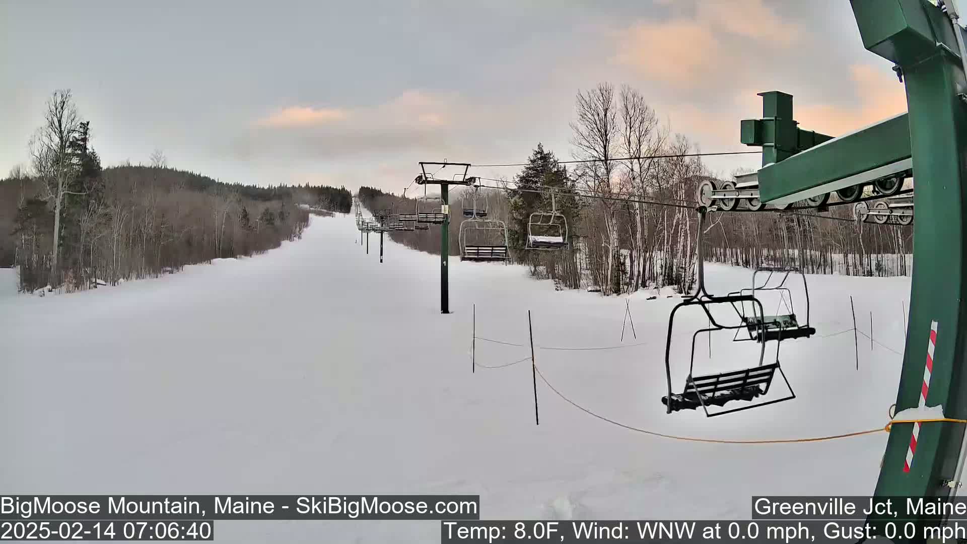 Big Moose Mountain Live Cam 2  Chairlift View - , Maine USA