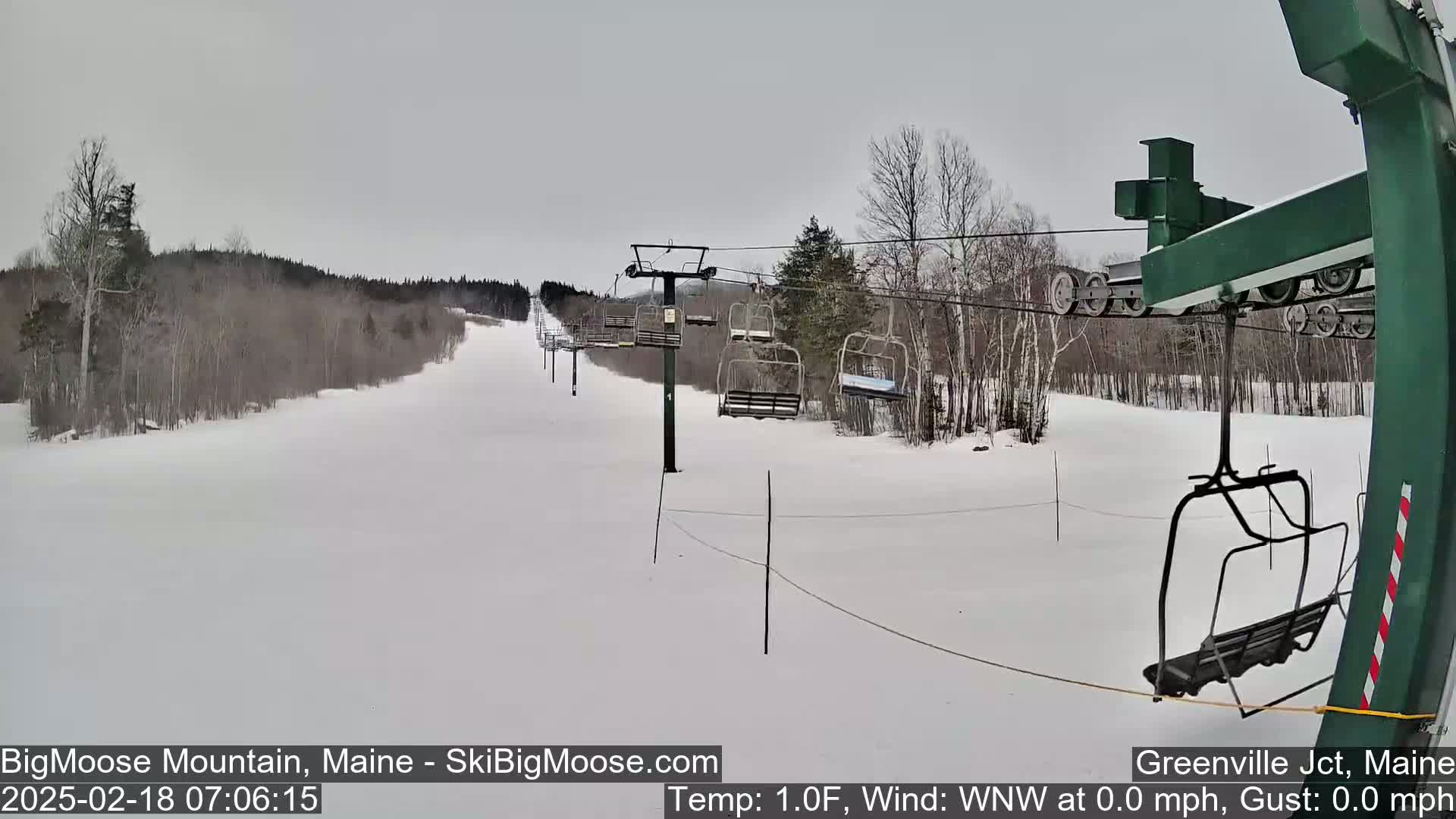 Big Moose Mountain Live Cam 2  Chairlift View - , Maine USA