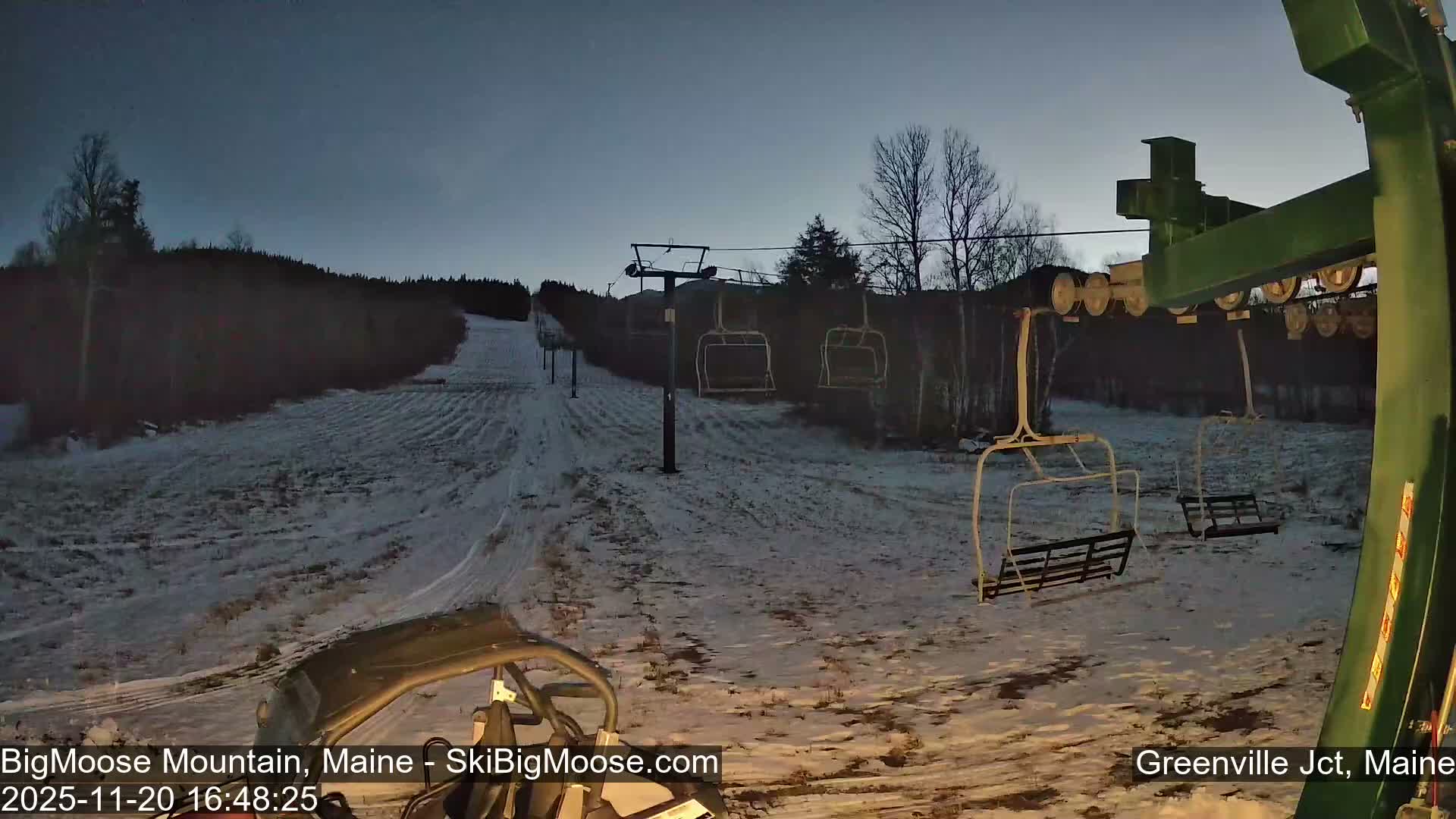 Big Moose Mountain Live Cam 2  Chairlift View - , Maine USA
