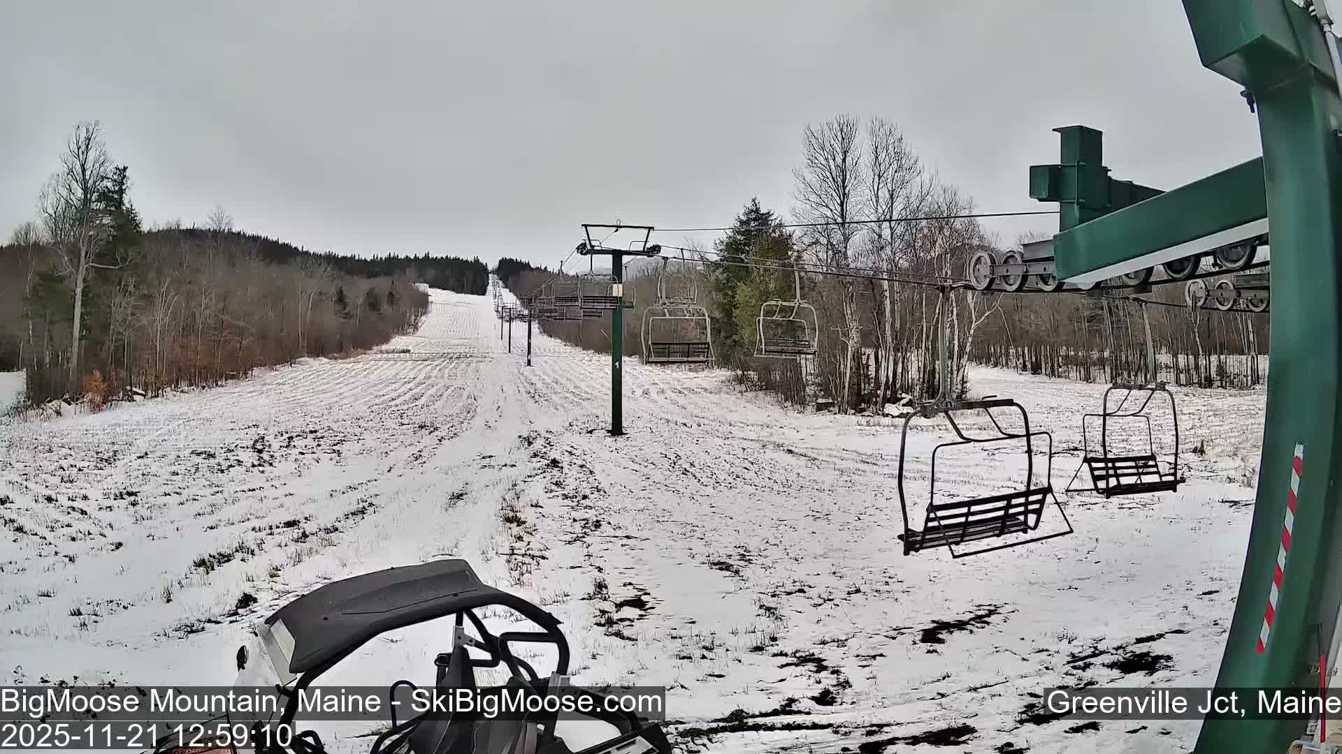 Big Moose Mountain Live Cam 2  Chairlift View - , Maine USA