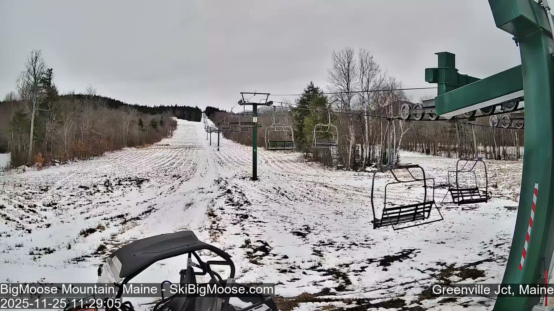 Big Moose Mountain Live Cam 2  Chairlift View - , Maine USA