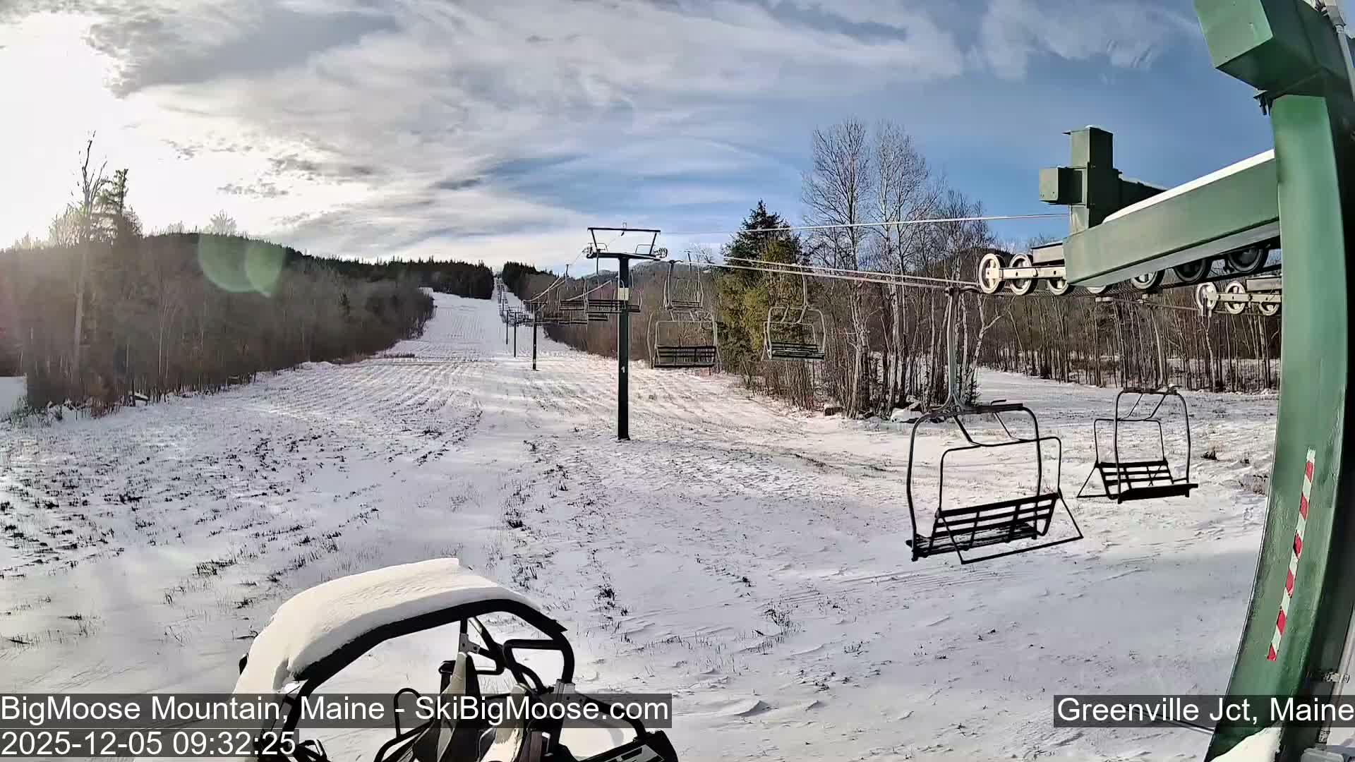 Big Moose Mountain Live Cam 2  Chairlift View - , Maine USA